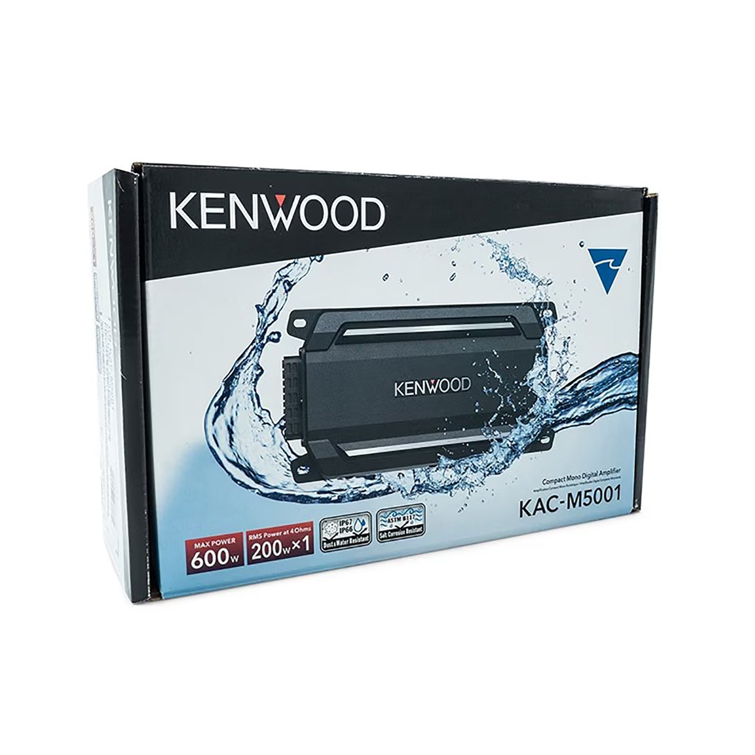 Amplificateur de haut-parleur d’extrêmes graves nautique mono compact KAC-M5001 de Kenwood