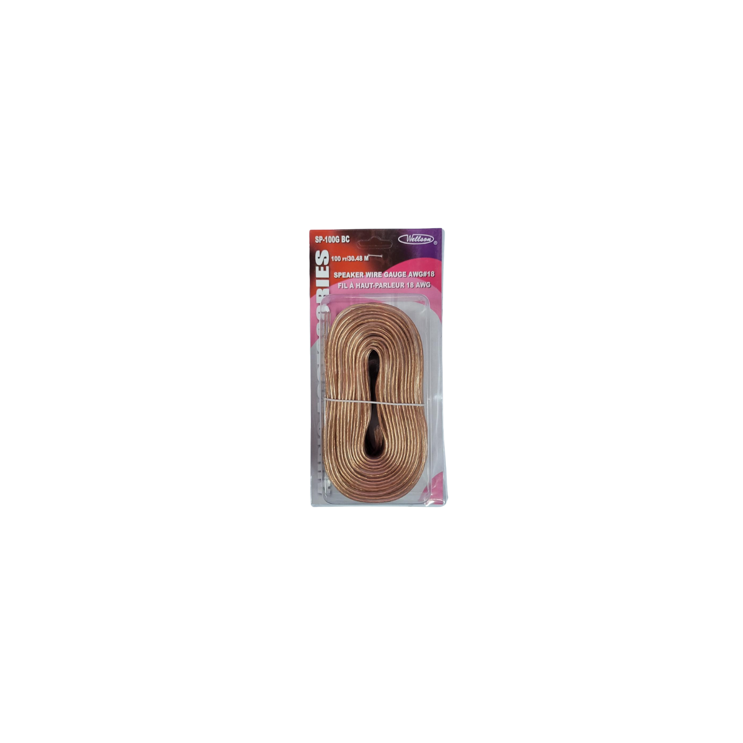 CÂBLE HAUT-PARLEUR SP-100G BC 100PI AWG18