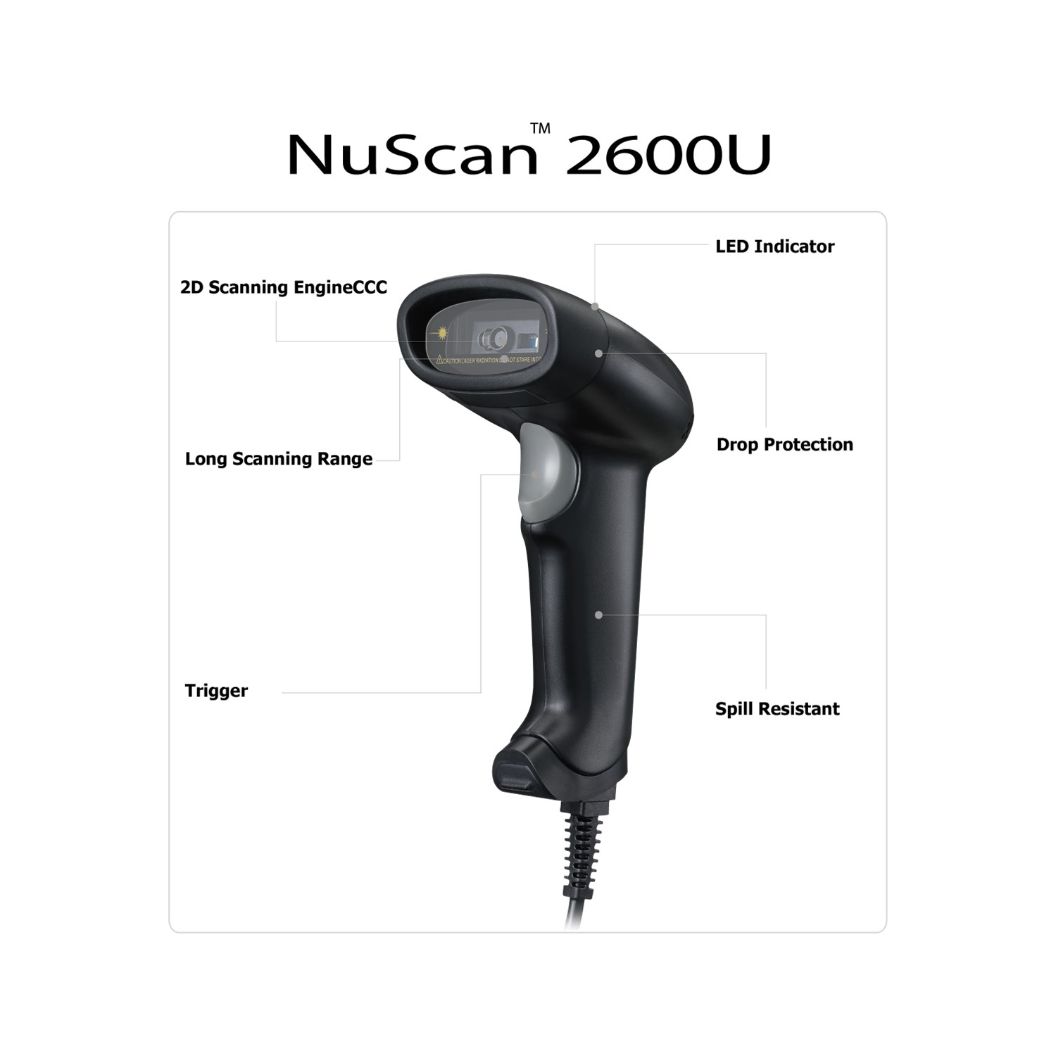 ADESSO TECHNOLOGY 2D Handheld Barcode Scanner