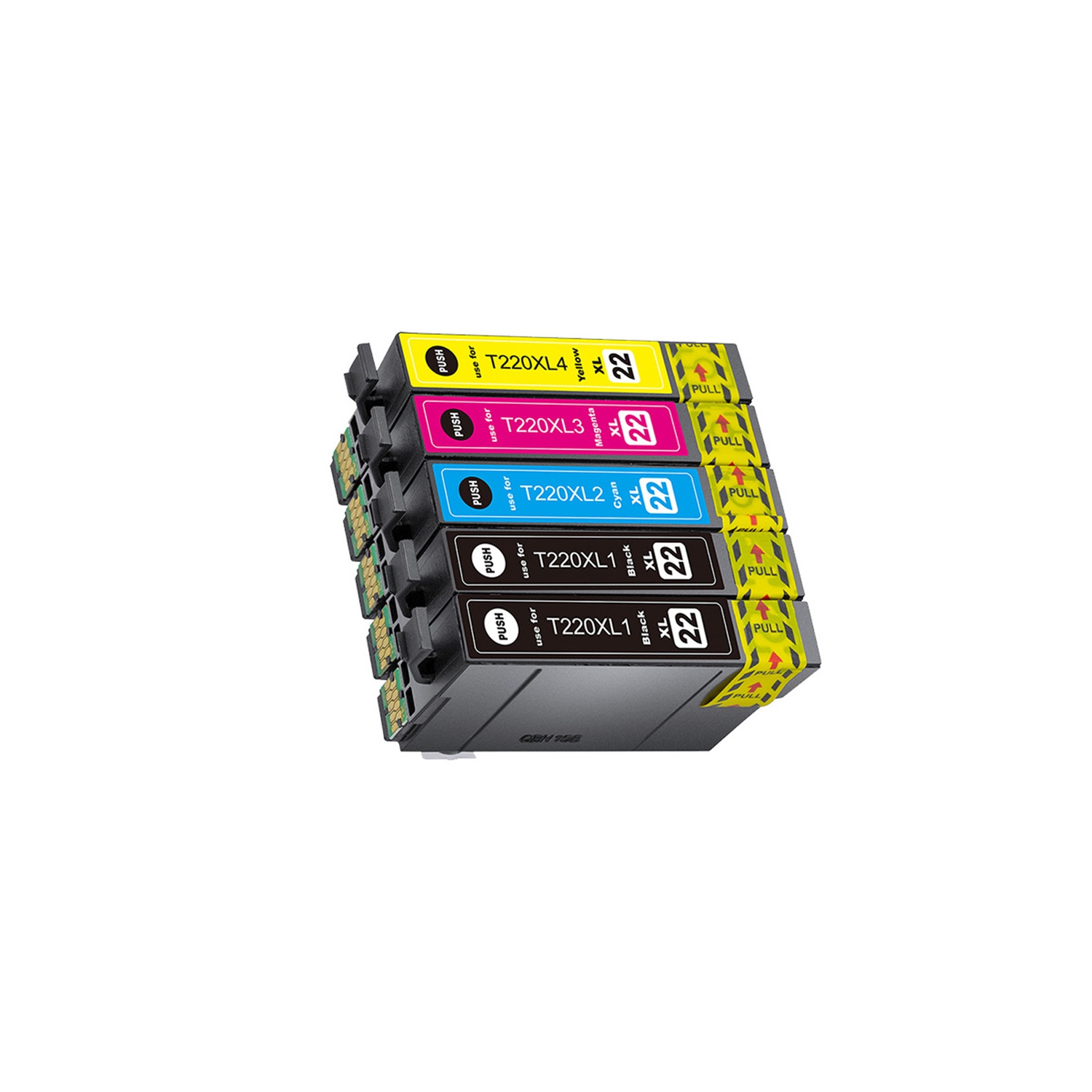 axGear Epson T220XL Compatible Ink Cartridge High Yield 2BK/C/M/Y Combo XP-320, XP-420, XP-424