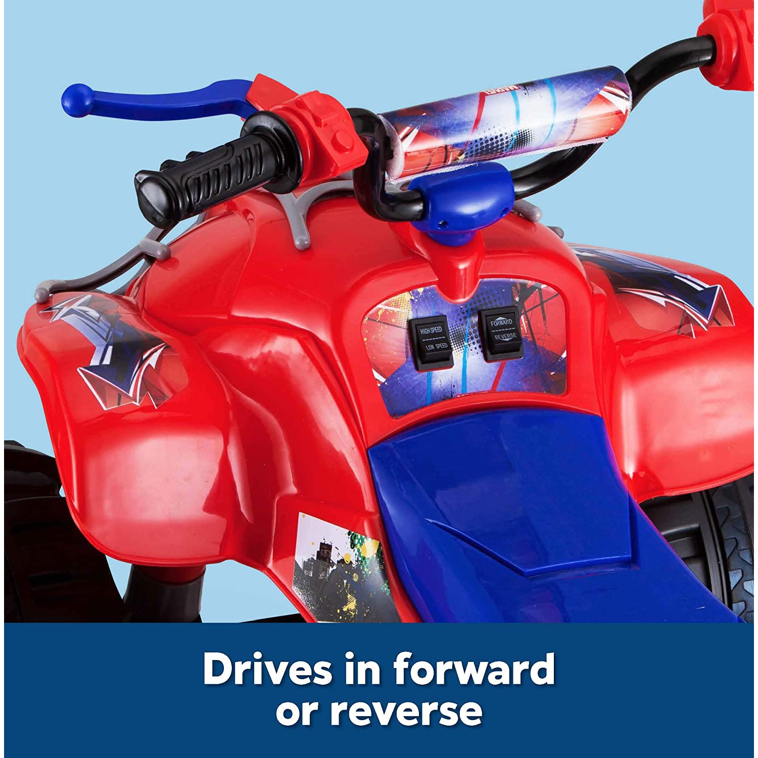 Kid Trax Marvel Spiderman Toddler ATV Ride sur jouet, 12 volts Batter