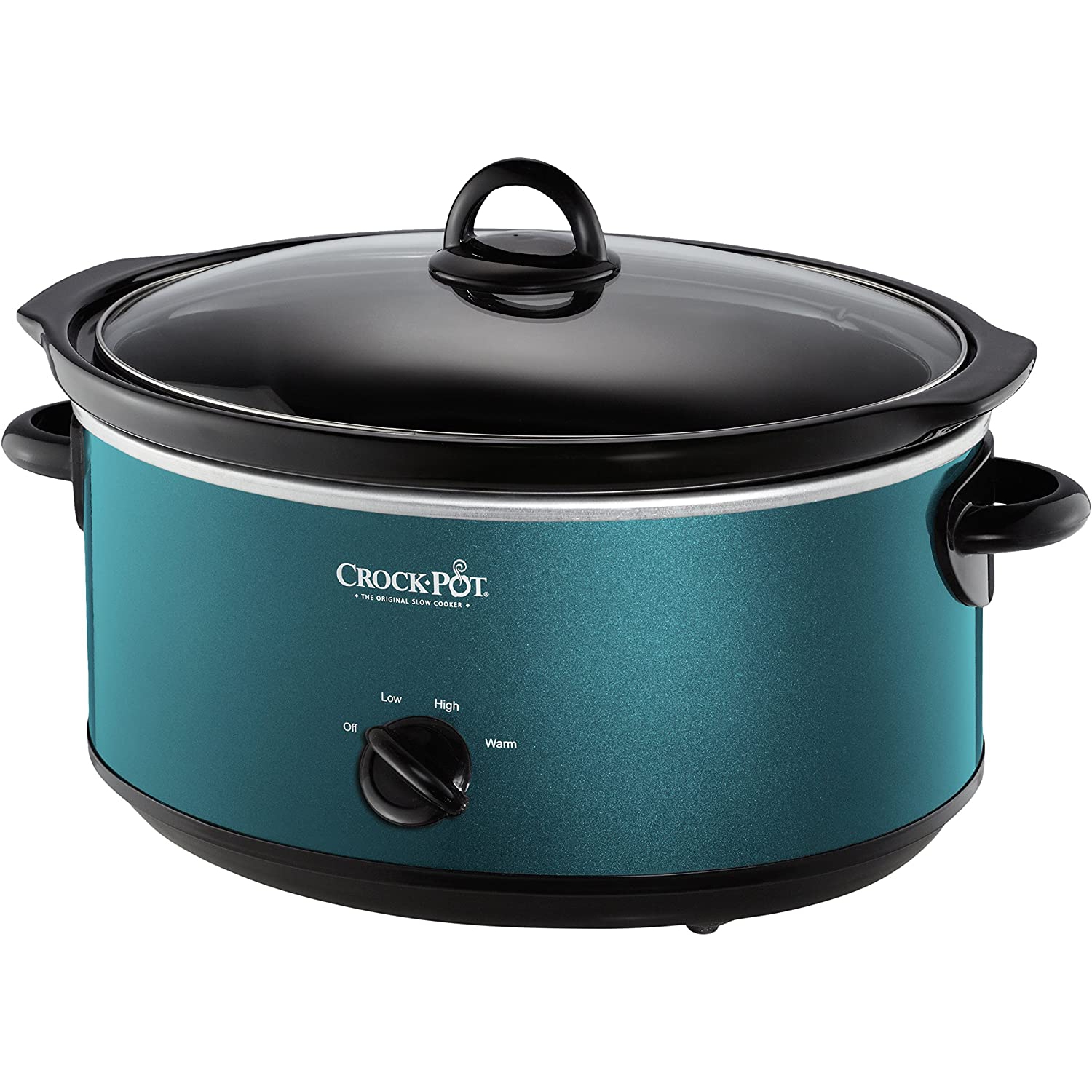 Crock-Pot 7 QT Large Capacity Design to shine Versatile Food Slow Cooker, Home Cooking Kitchen Appliance, Turquoise