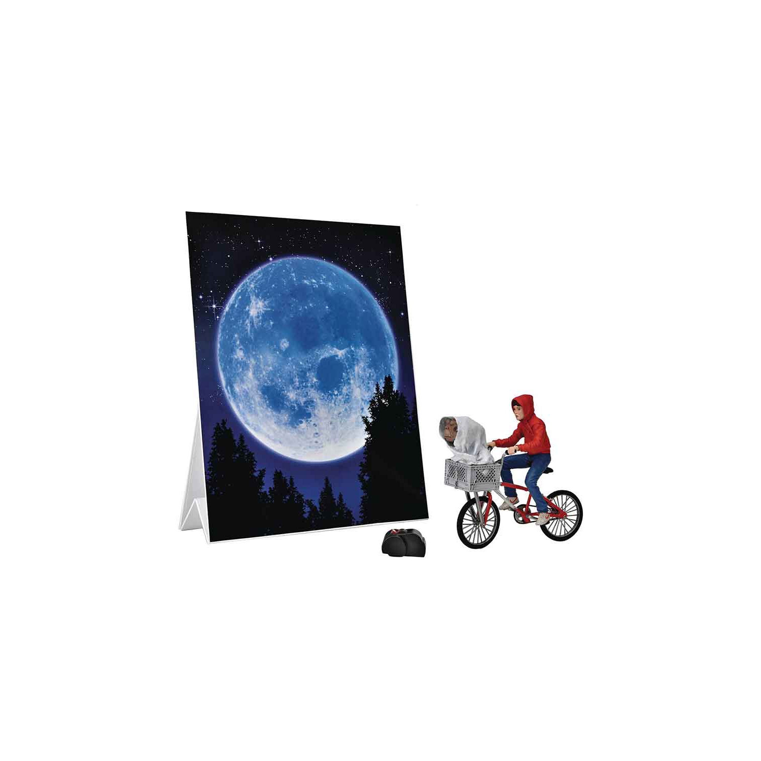 E.T. The Extra-Terrestrial 7 Inch Action Figure Ultimate - Elliott & E.T. On Bike