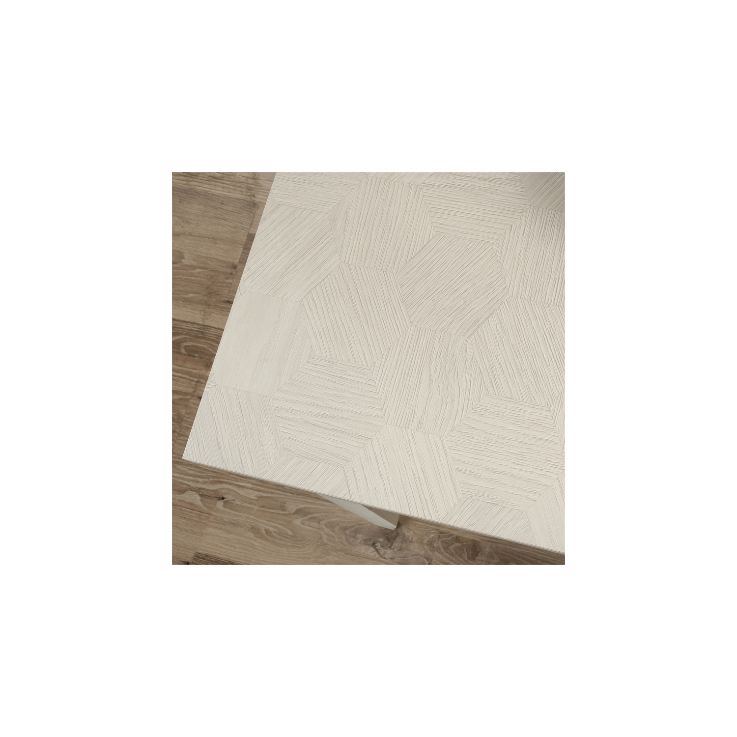 Sauder Larkin Ledge Engineered Wood L-Desk in Glacier Oak Finish