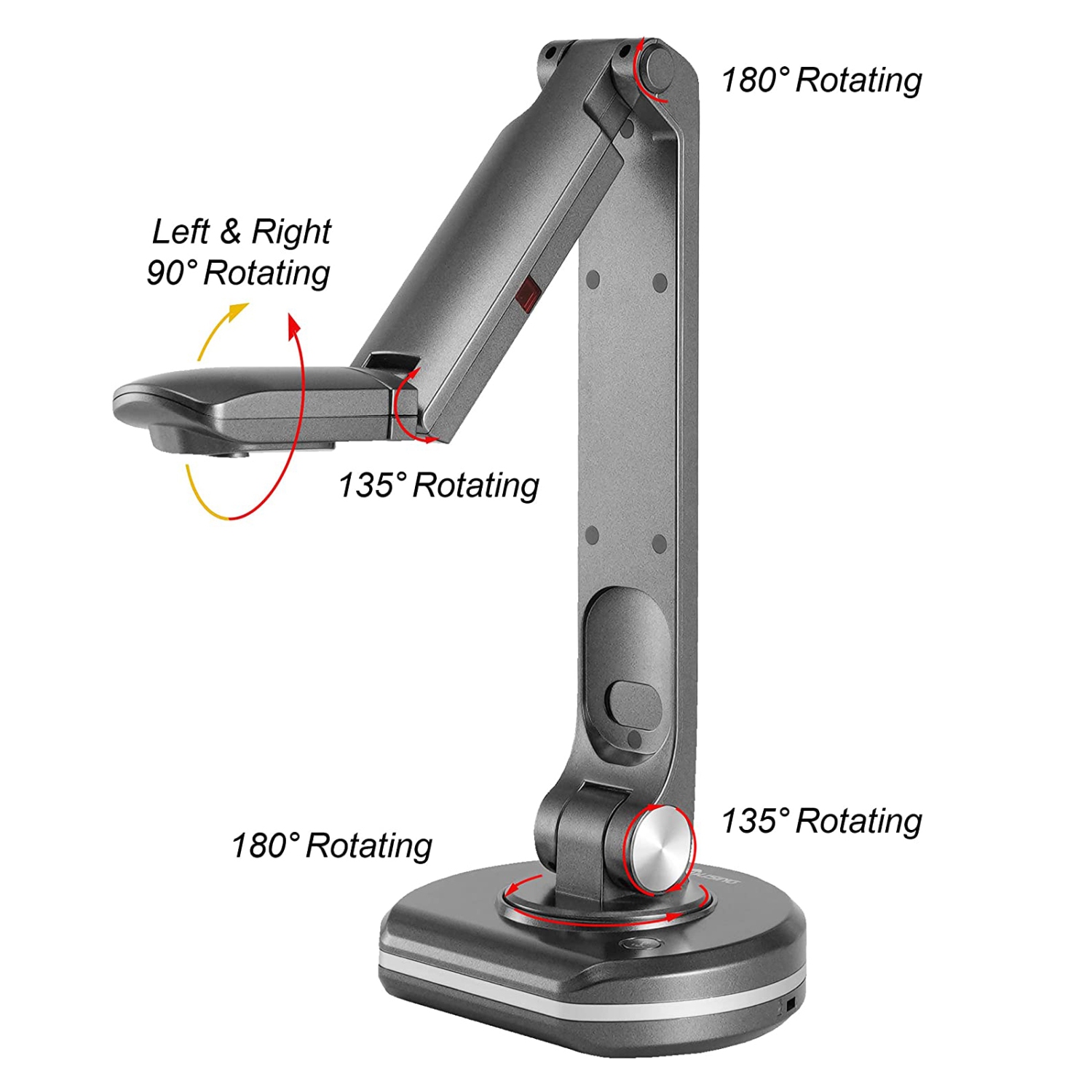 Joyfter V500S USB document Camera et Book Scanner Webcam Auto Focus, A3 Scanning Size LED Light, for Live Demo Teaching - Noir