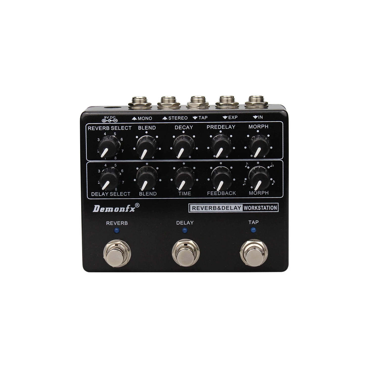 Demonfx RDW Reverb Delay Workstation Guitar Effect Pedal Multi Effects