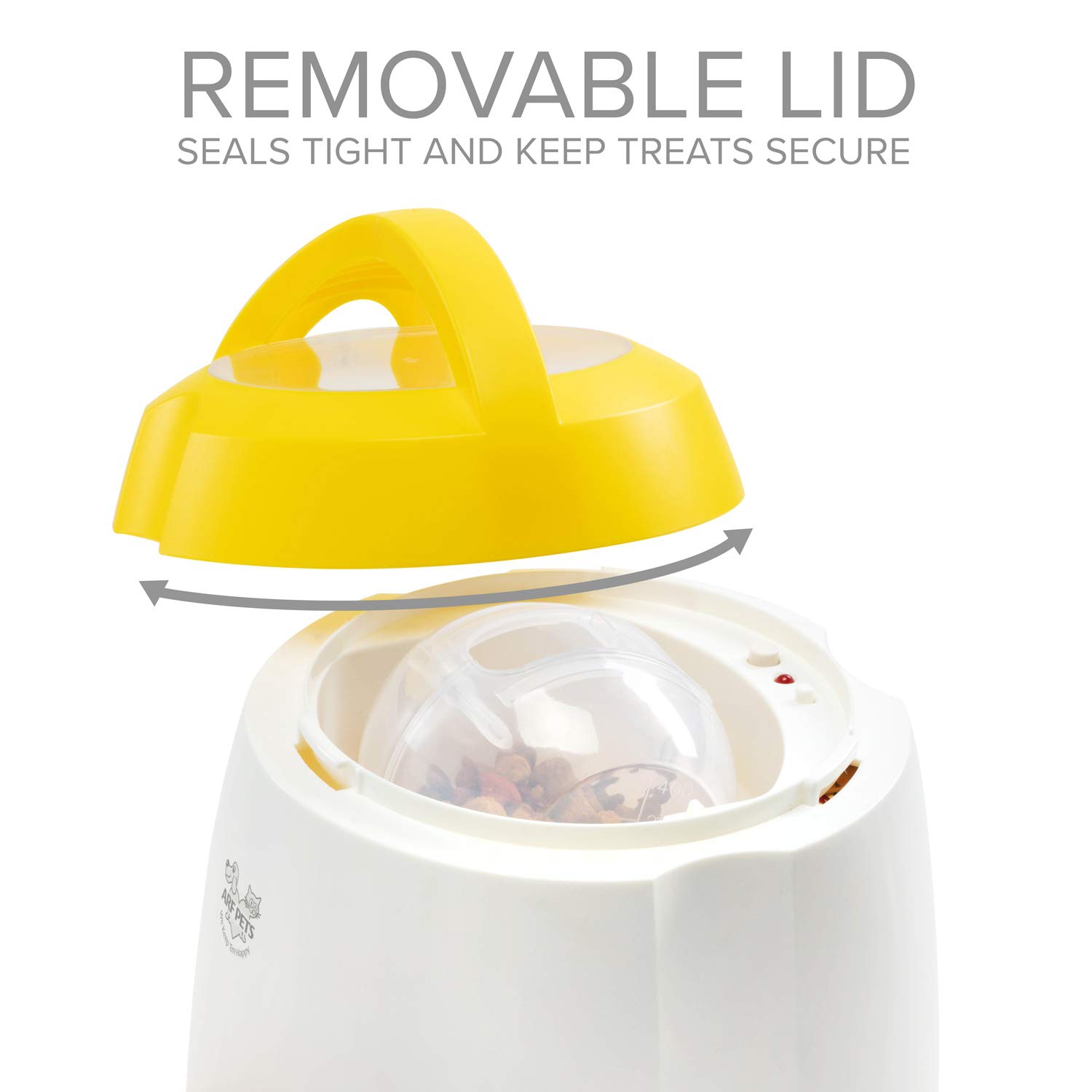 Arf Pets Dog Treat Dispenser with Remote Button, Intetactive Dog Toy for Memory Training