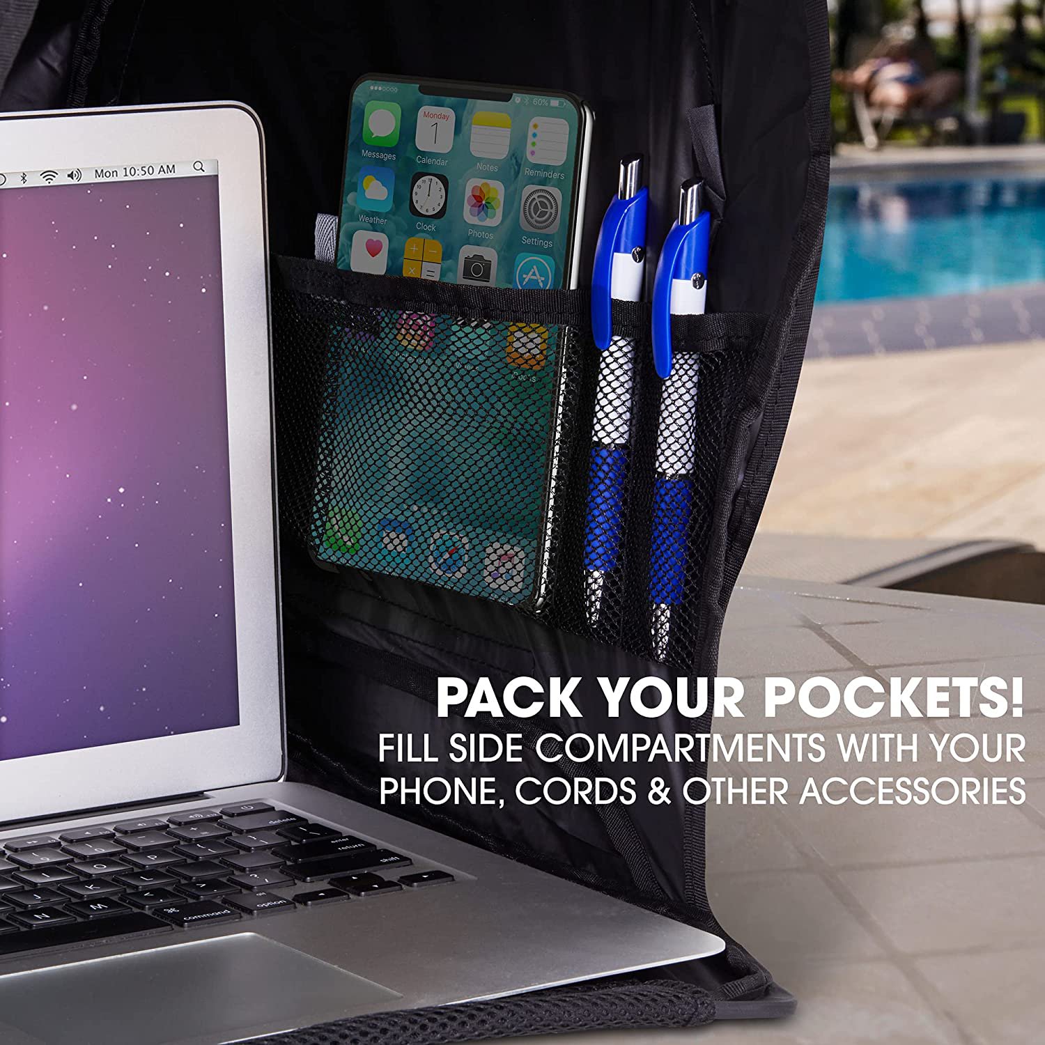 RitzGear Laptop Sun Shade for 17” Computer, Tablet & Smartphone, Portable Anti-Glare Screen