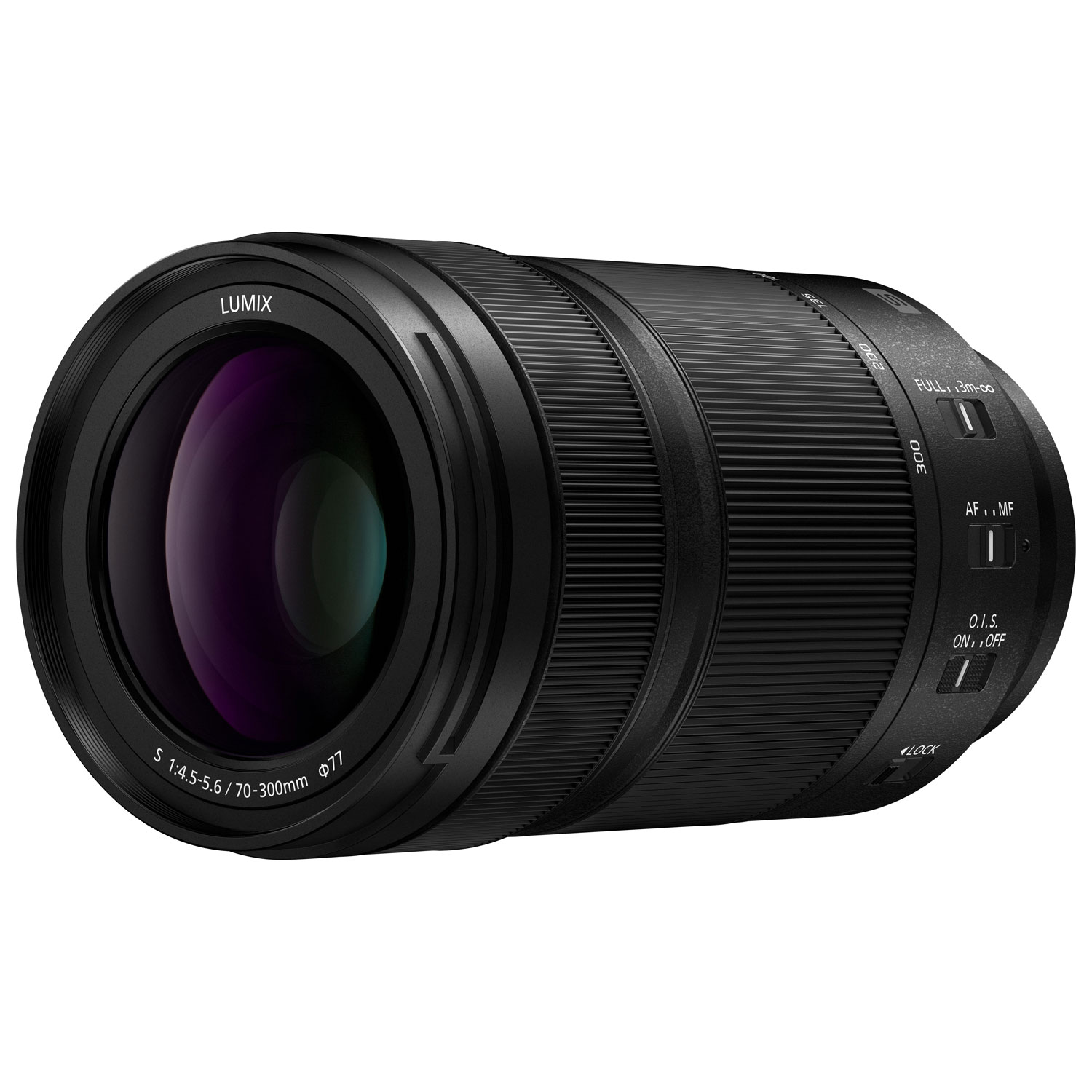 Panasonic LUMIX S 70-300mm f/4.5-f/22 OIS Telephoto Zoom Lens - Black