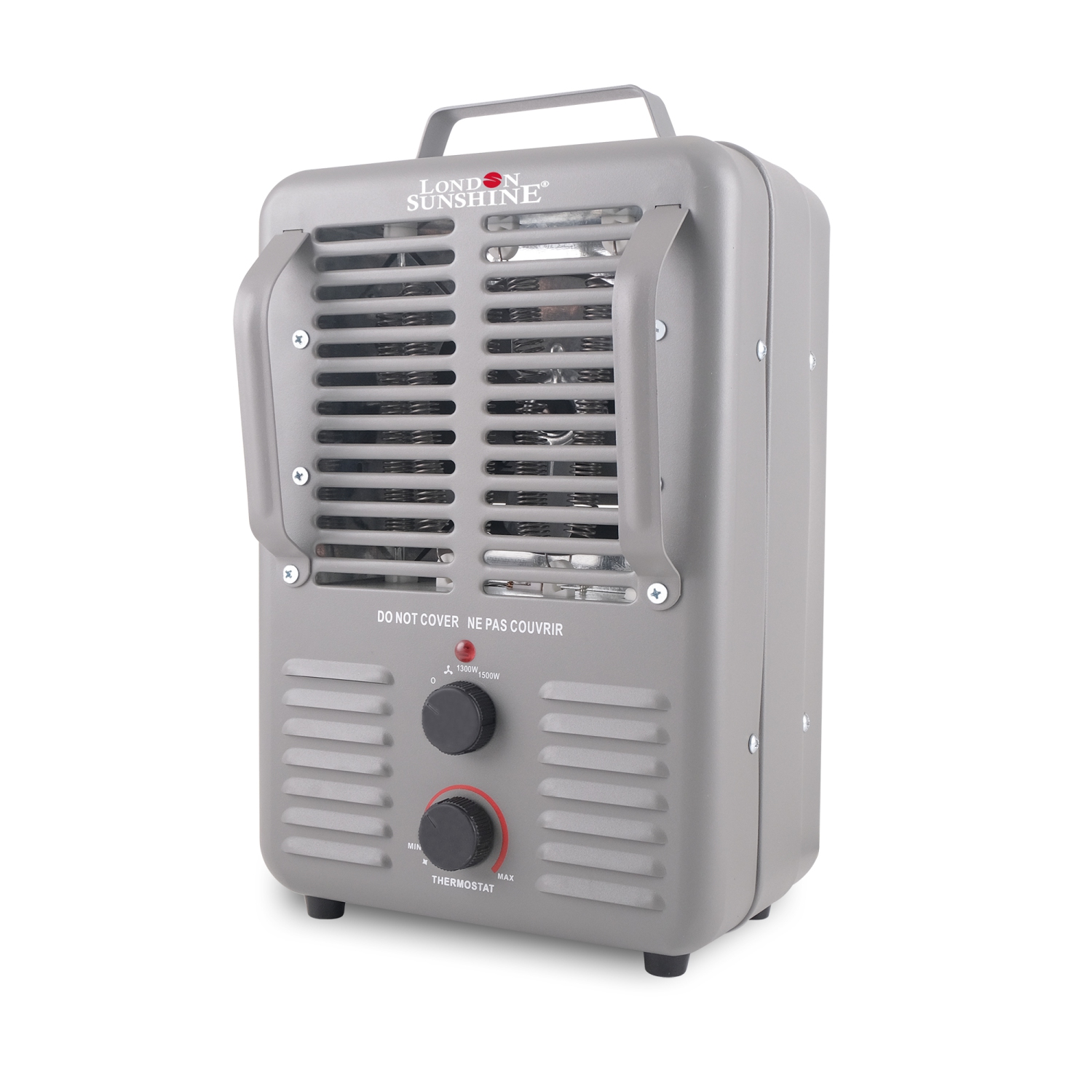 London Sunshine Milkhouse Utility Electric Portable Heater with Steel Body and Thermostat