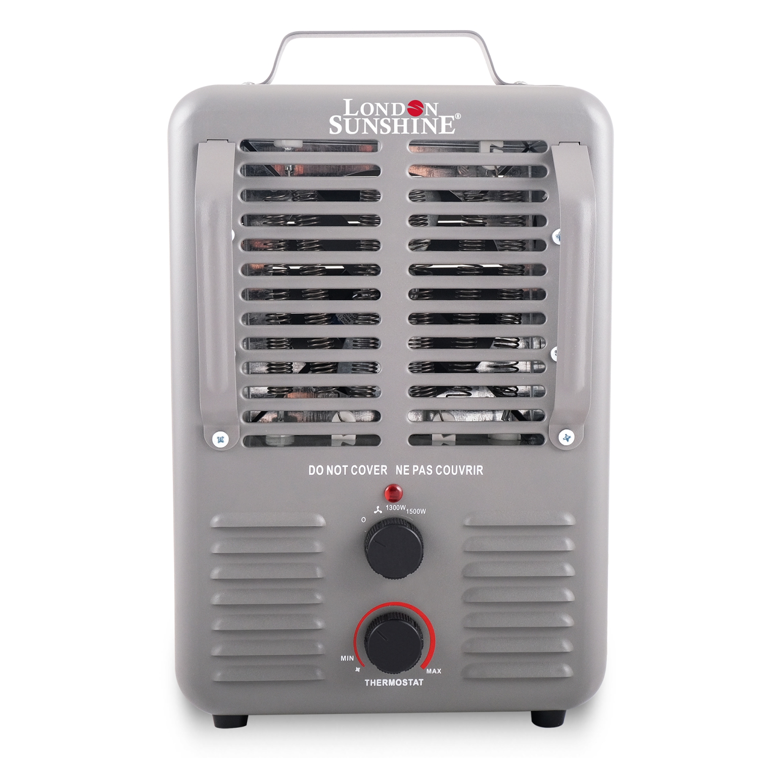 London Sunshine Milkhouse Utility Electric Portable Heater with Steel Body and Thermostat