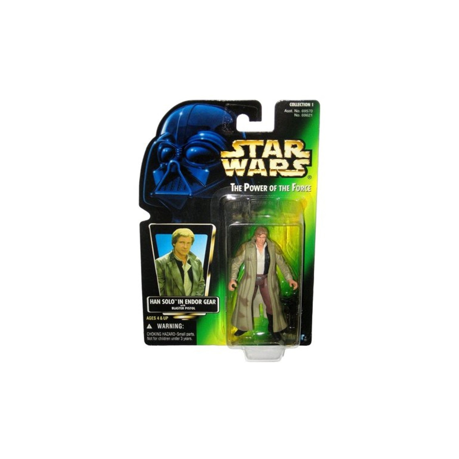 Star Wars Power of the Force Freeze Frame Han Solo in Endor Gear Action Figure