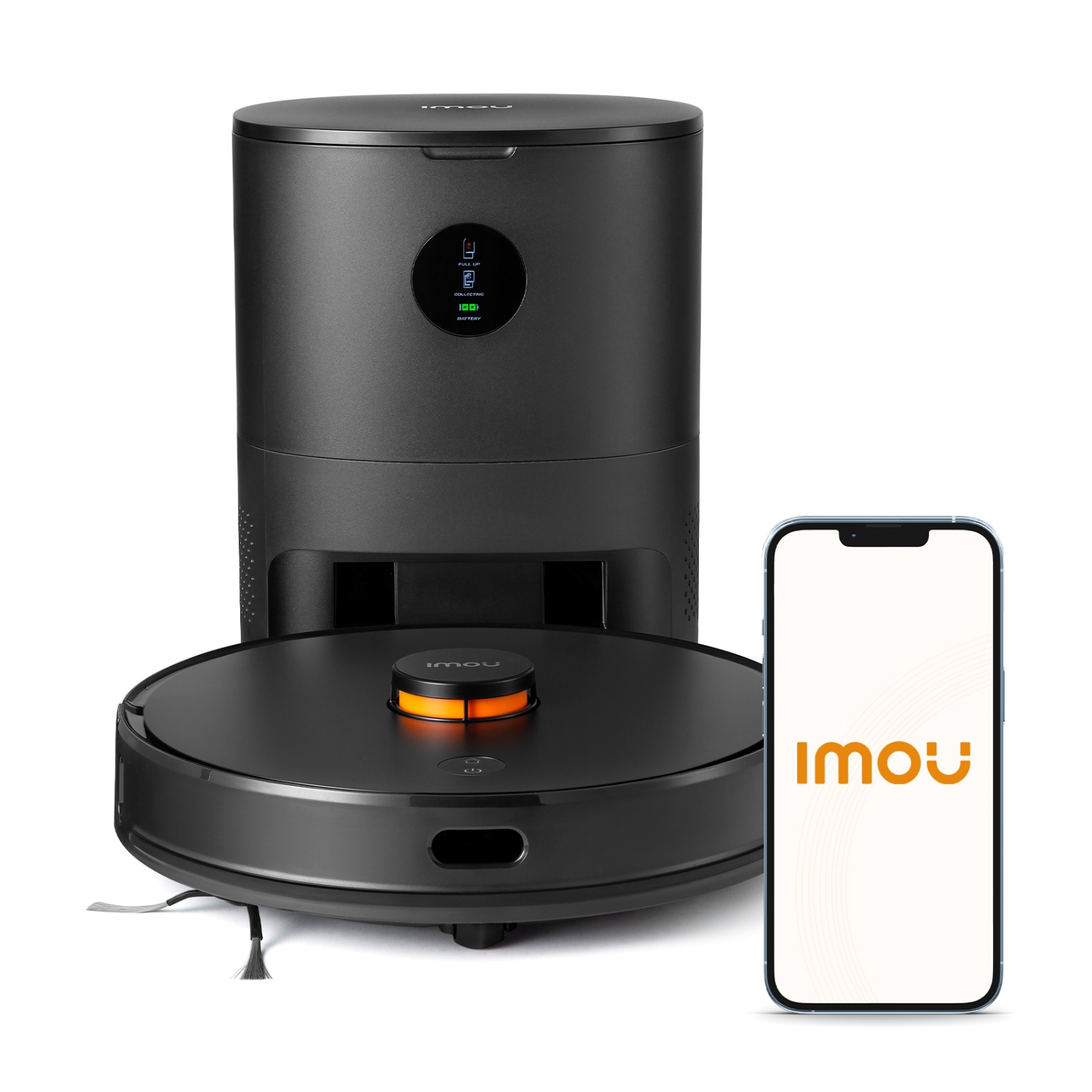 IMOU Robot Vacuum Cleaner with Auto Dirt Disposal, Self-Charging with Lidar Navigation Smart Mapping, WiFi, APP Control