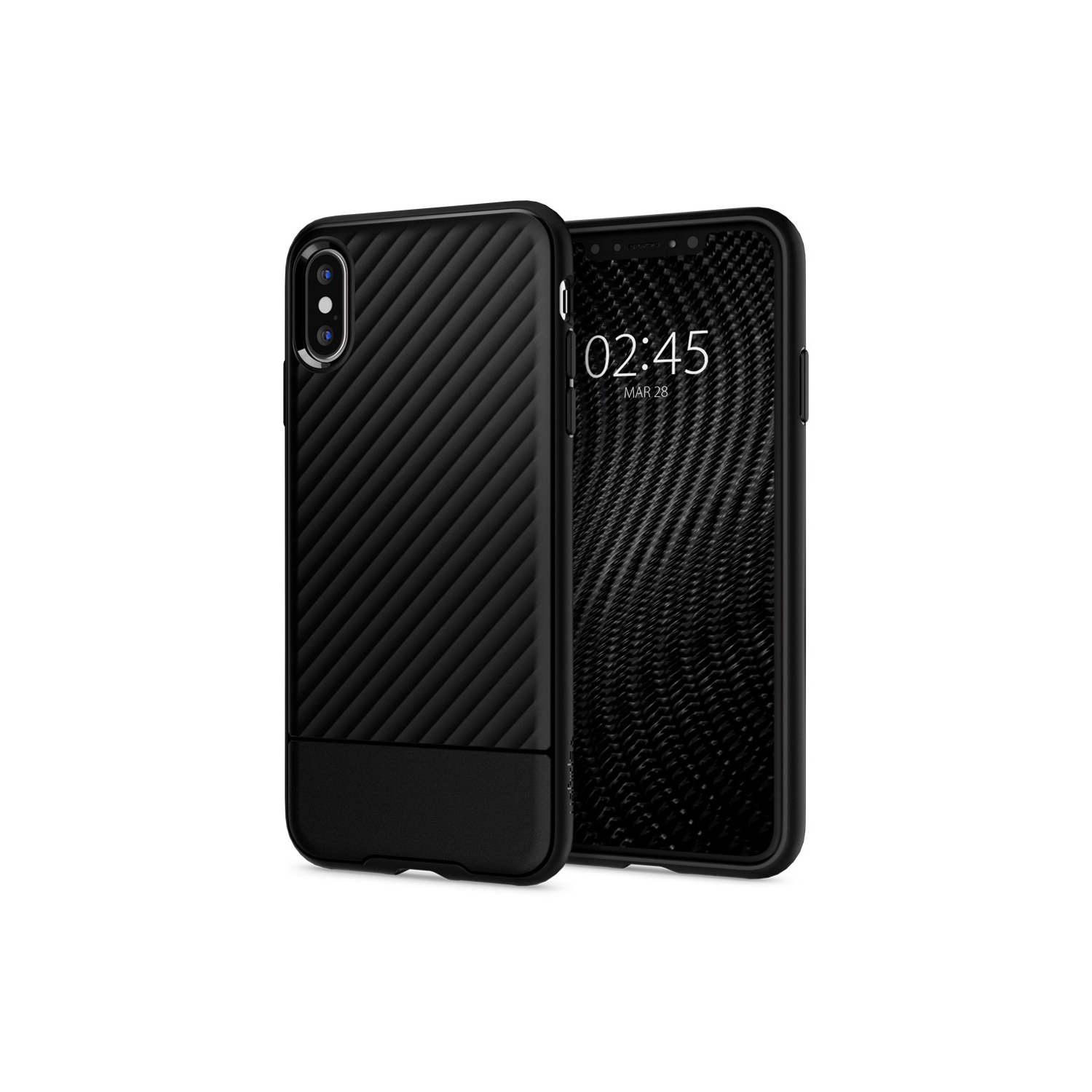 Étui Core Armor de Spigen pour iPhone XS/X - Noir