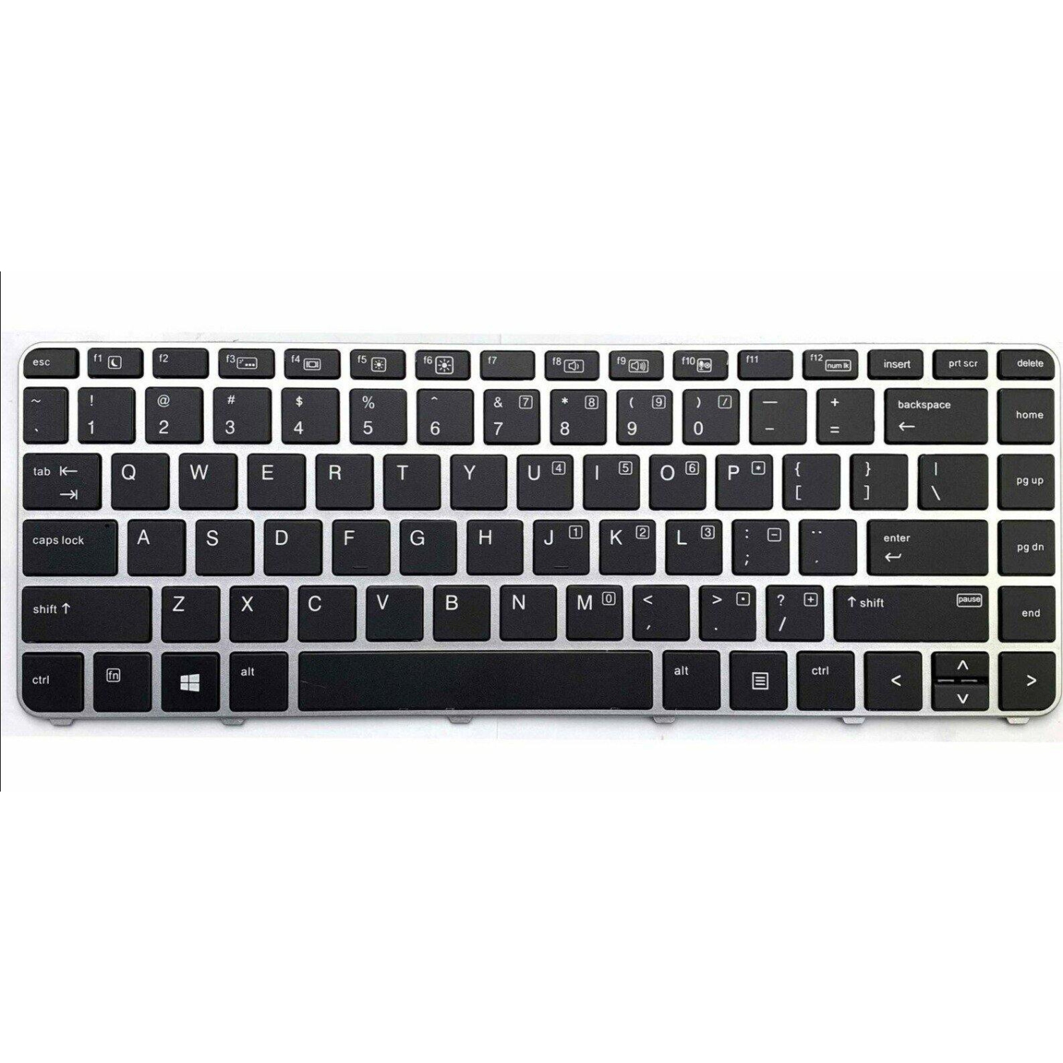 New HP EliteBook G3 745 840 G4 745 840 keyboard non-backlit 821177-001 Silver