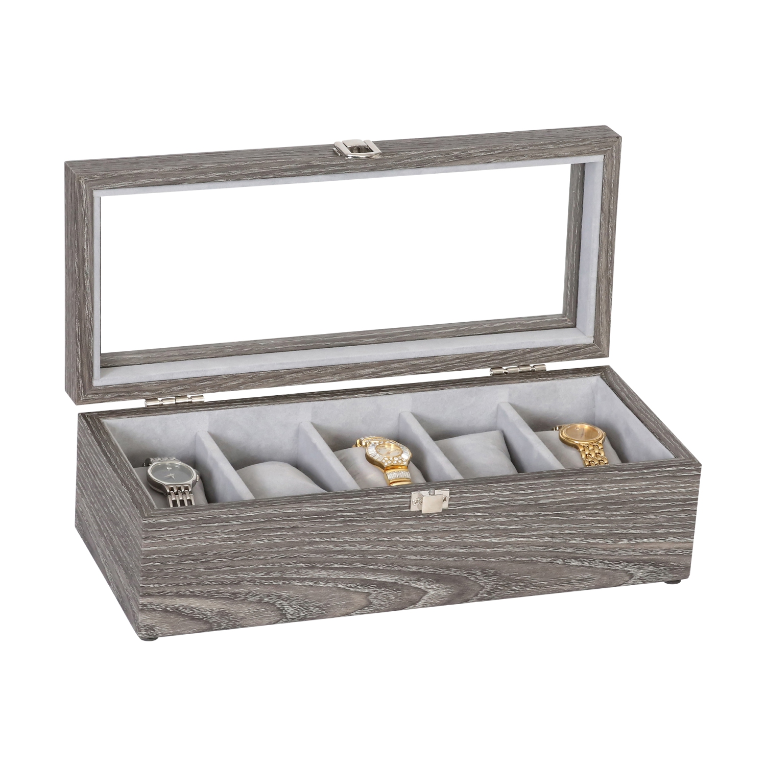 Coffret à bijoux pour montres avec dessus en verre Nolan de Gunther Mele et Co