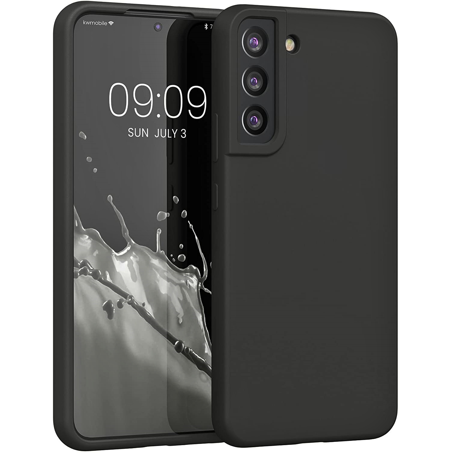 【CSmart】 Étui Coque arrière souple en gelée de silicone TPU mince pour Samsung Galaxy S23, noir