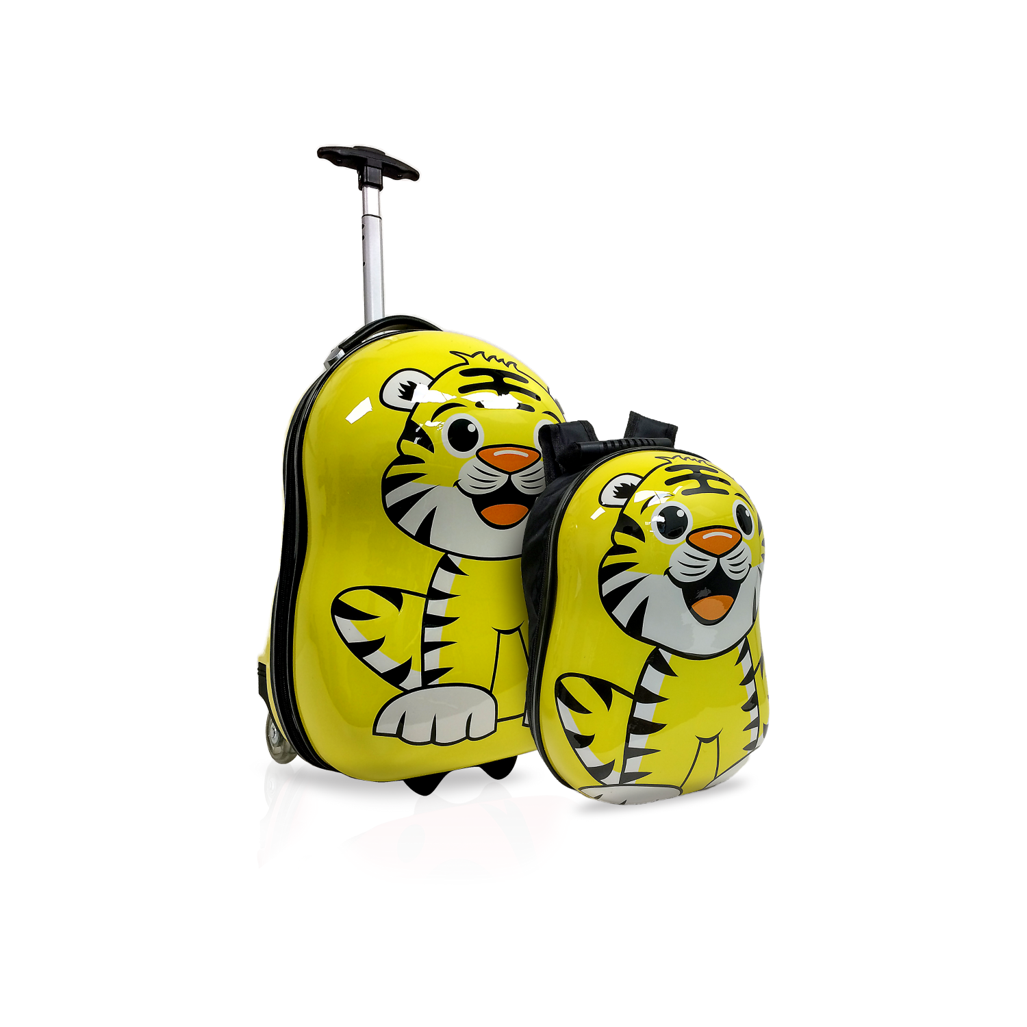 Tucci pour enfants avec sac à dos - valise rigide à roulettes - Ensemble de 2 valises pour enfants