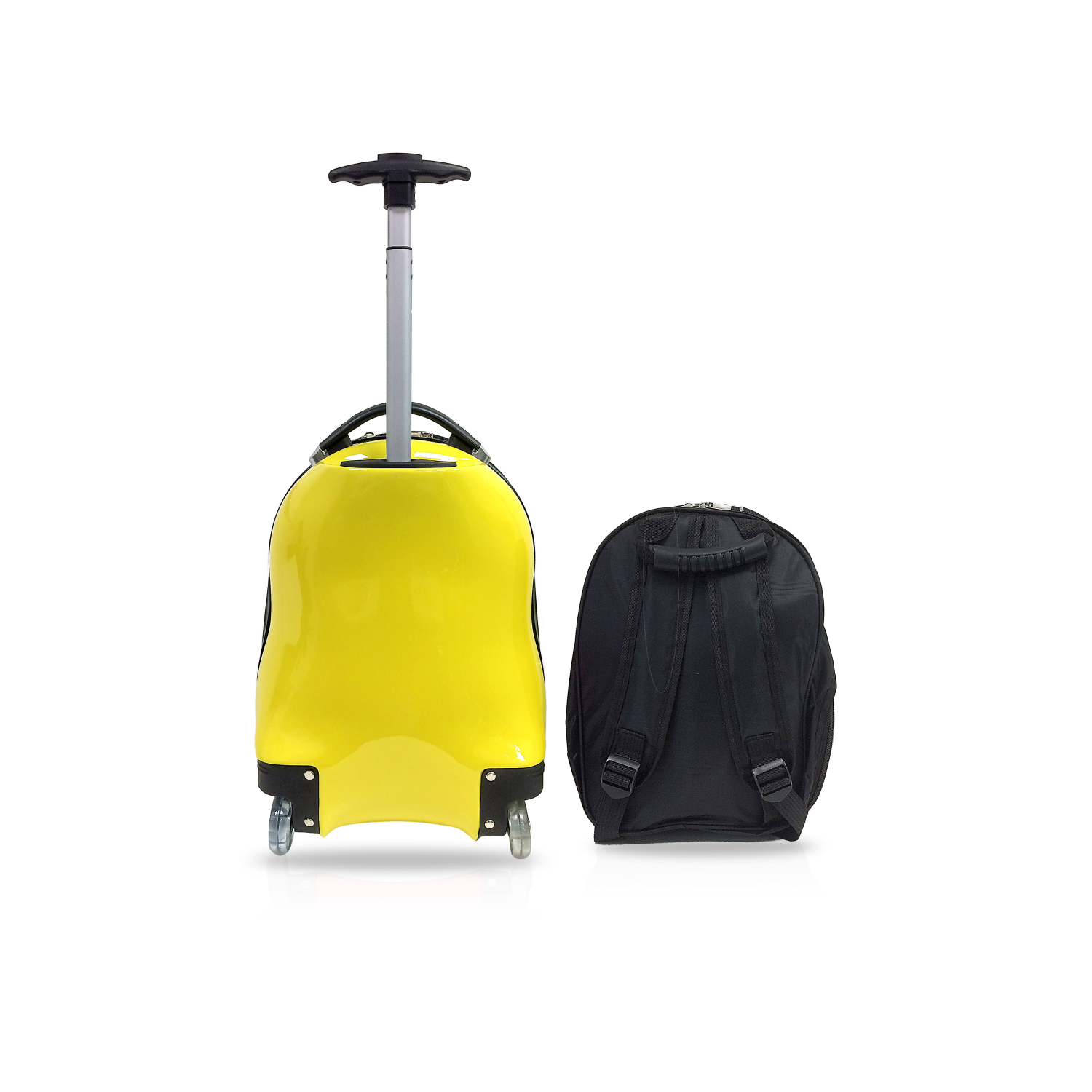 Tucci pour enfants avec sac à dos - valise rigide à roulettes - Ensemble de 2 valises pour enfants