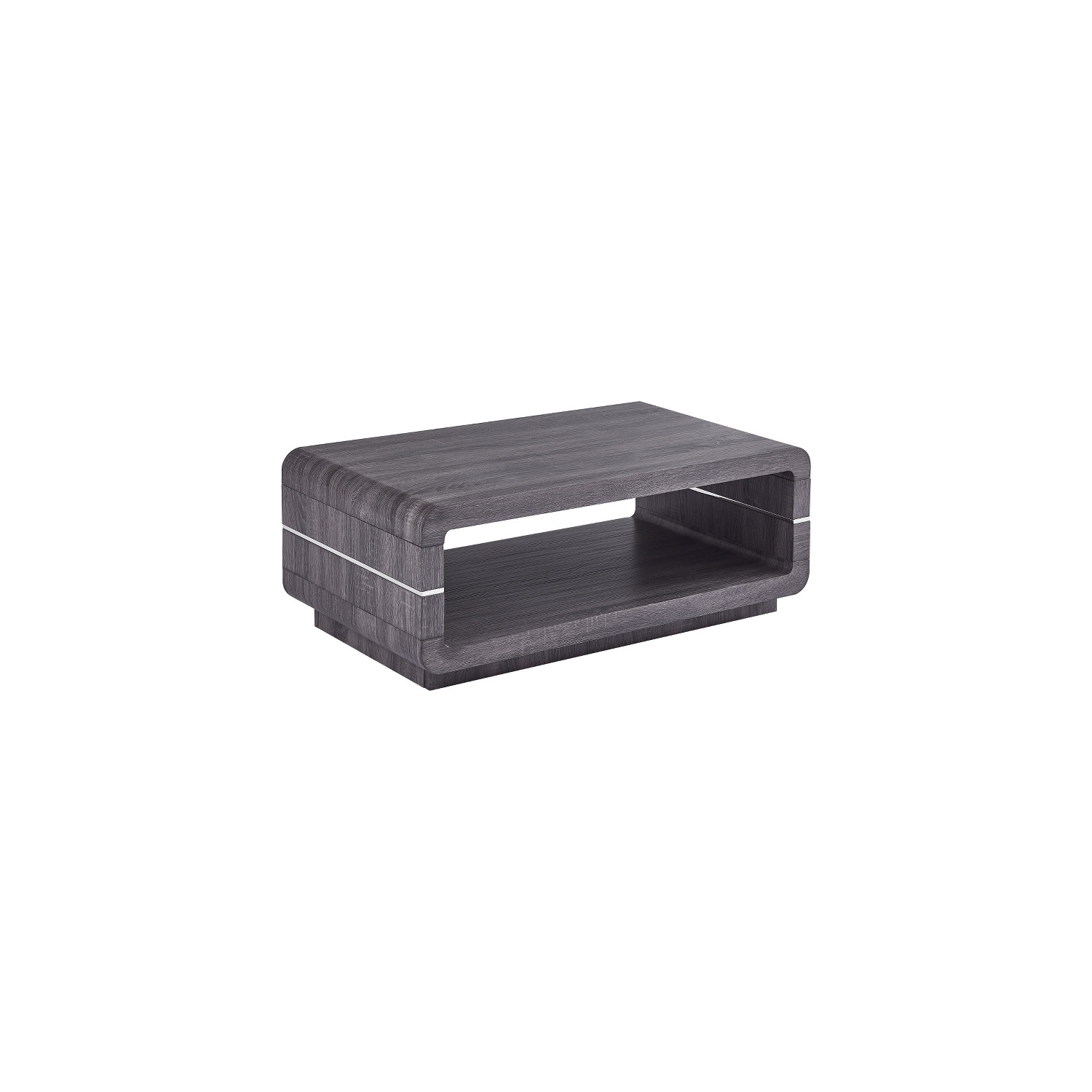 Modern Walnut Wood Coffee Table