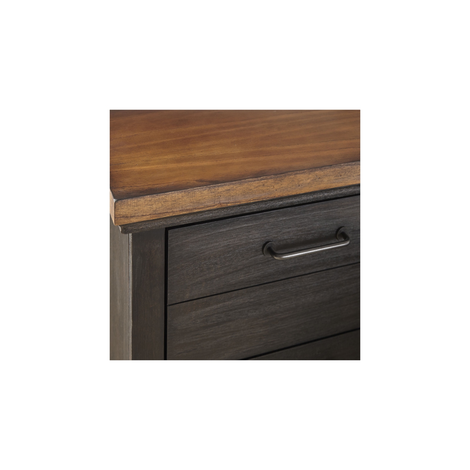 Bear Creek Chocolate and Honey Brown Wood Two-Drawer Nightstand