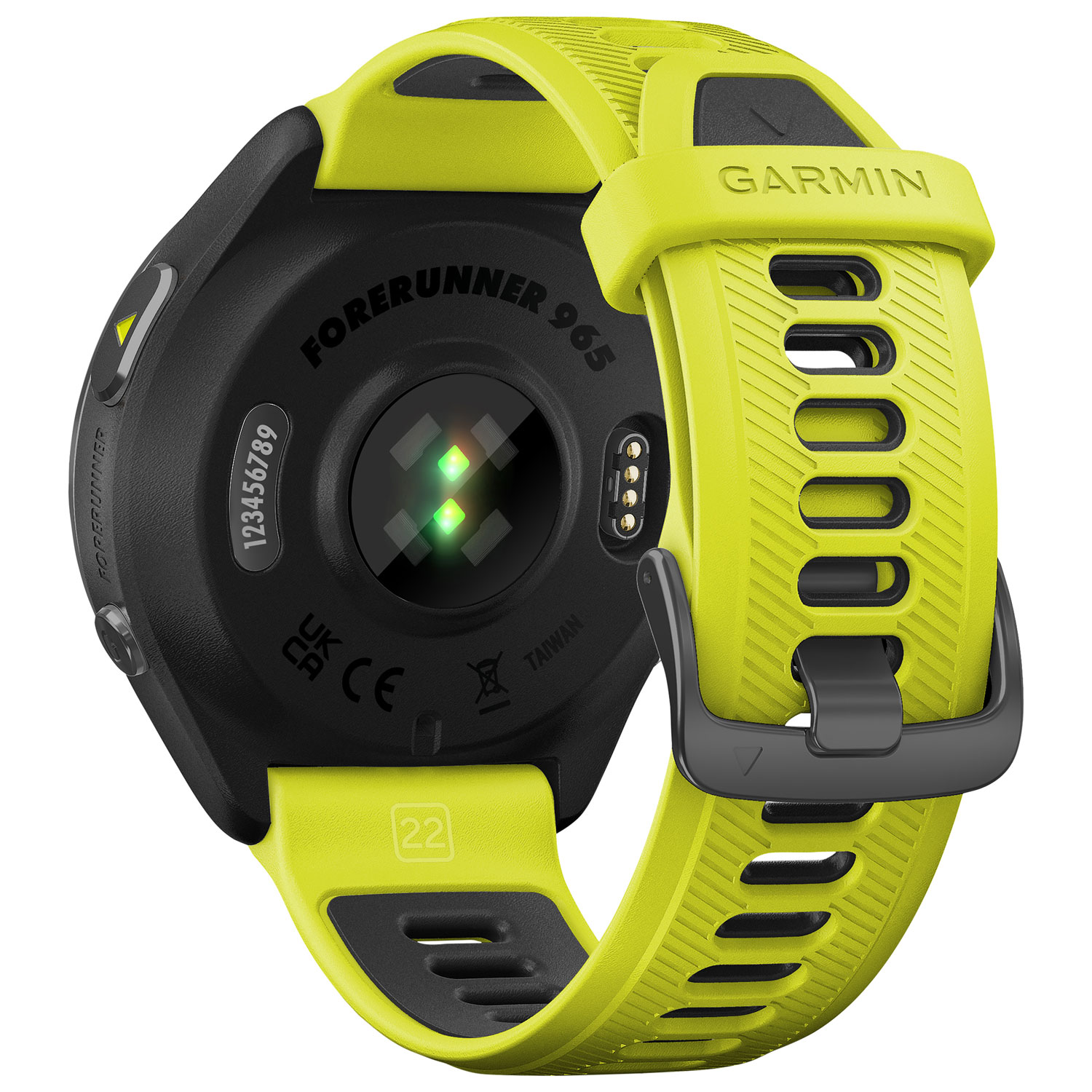 Garmin Forerunner 965 47mm GPS Watch with Heart Rate Monitor - Amp  Yellow/Black