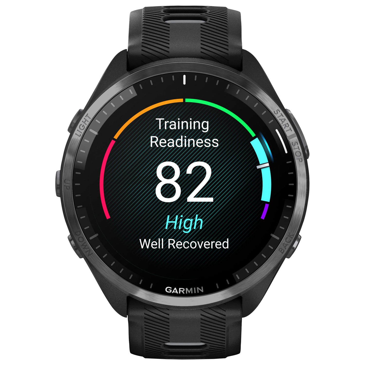 Garmin Forerunner 965 47mm GPS Watch with Heart Rate Monitor - Black/Powder Grey