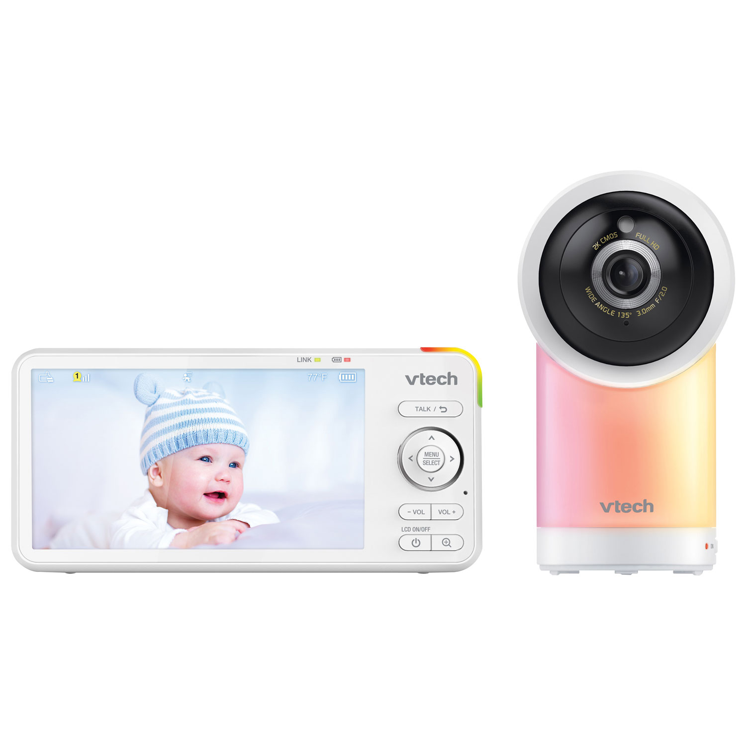 VTech 5" Wi-Fi HD Video Baby Monitor w/ Night Vision & Pan/Tilt