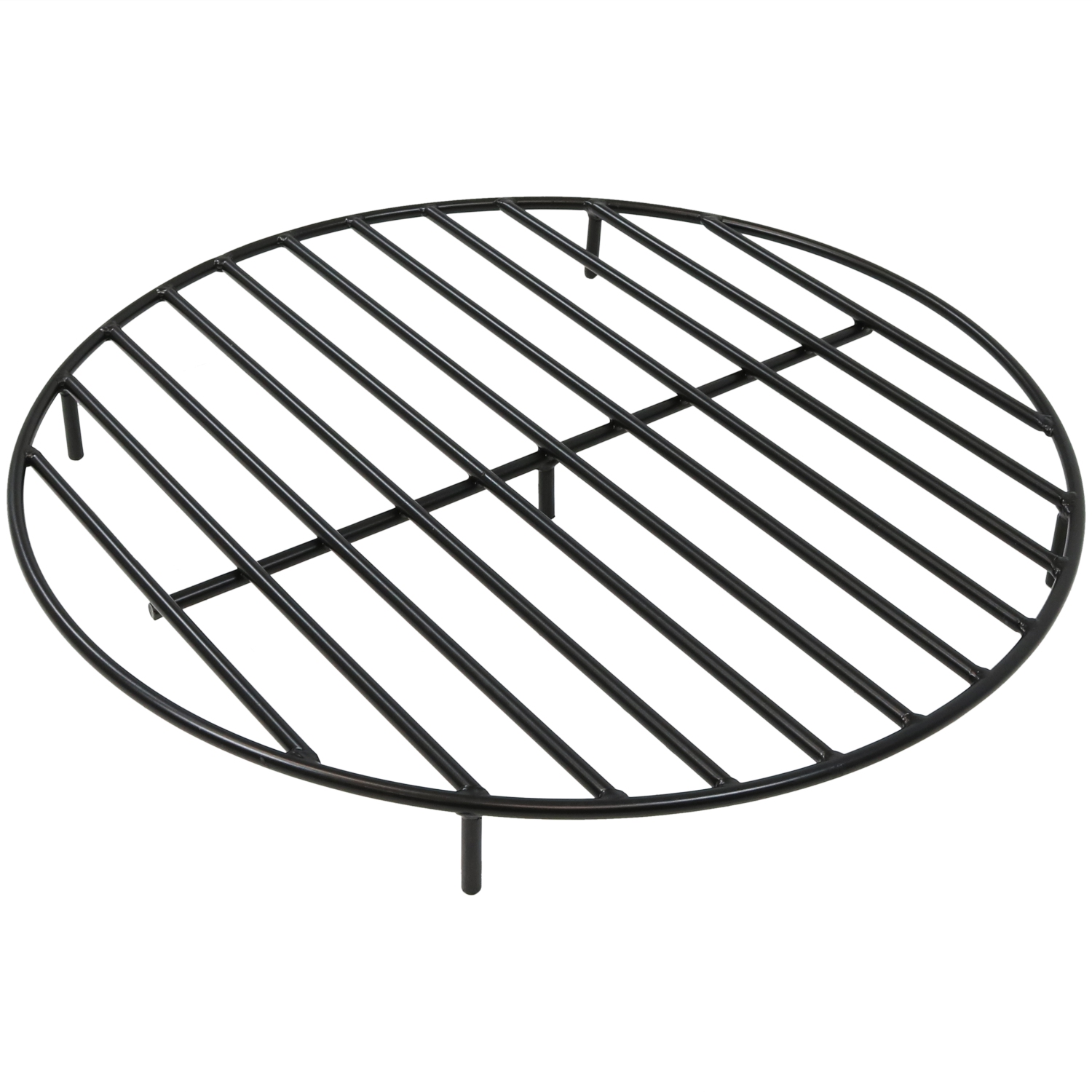 Sunnydaze 30 in Steel Round Outdoor Fire Pit Grate with Heat Resistance