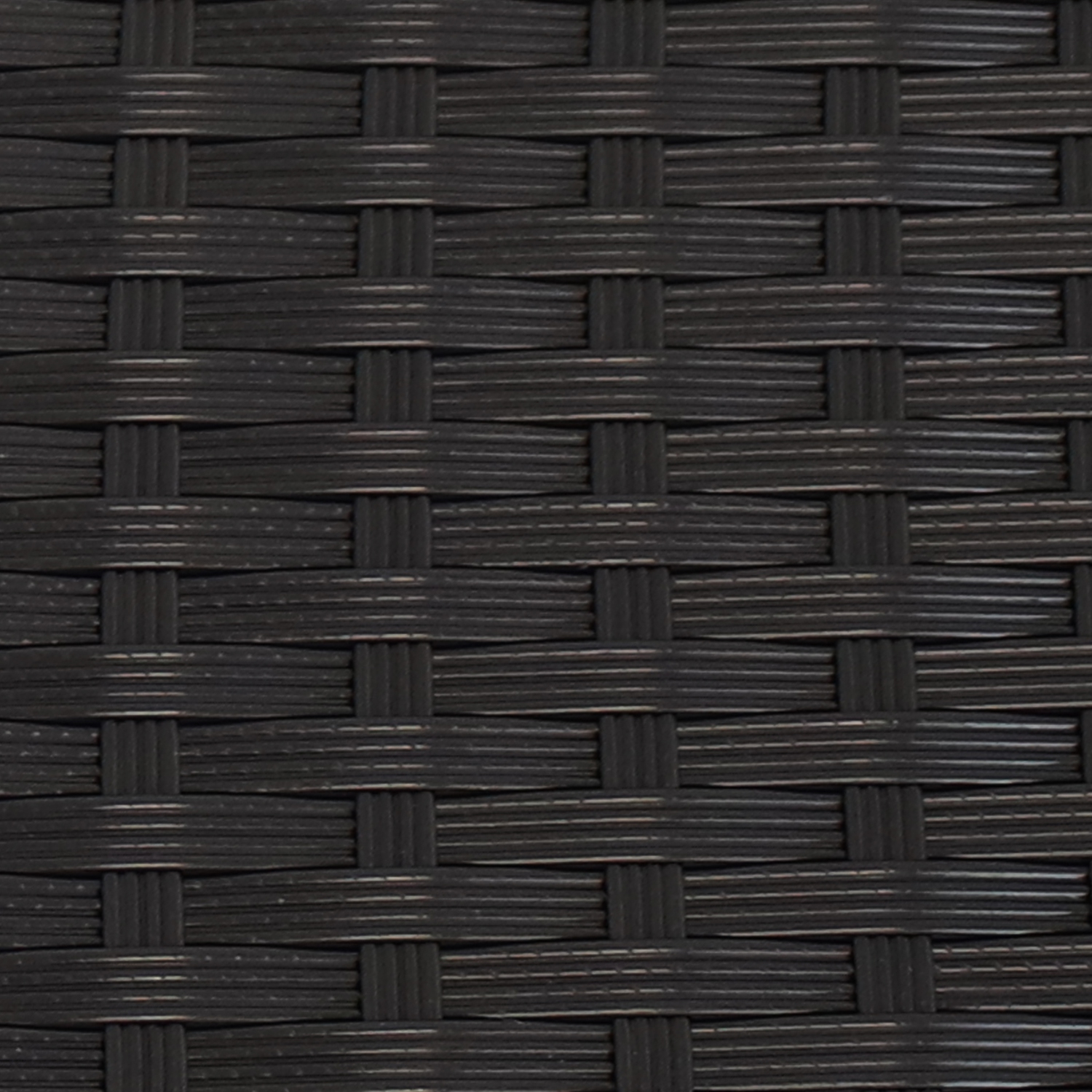 Sunnydaze Resin Wicker Indoor/Outdoor Storage Deck Box with Handles - Black