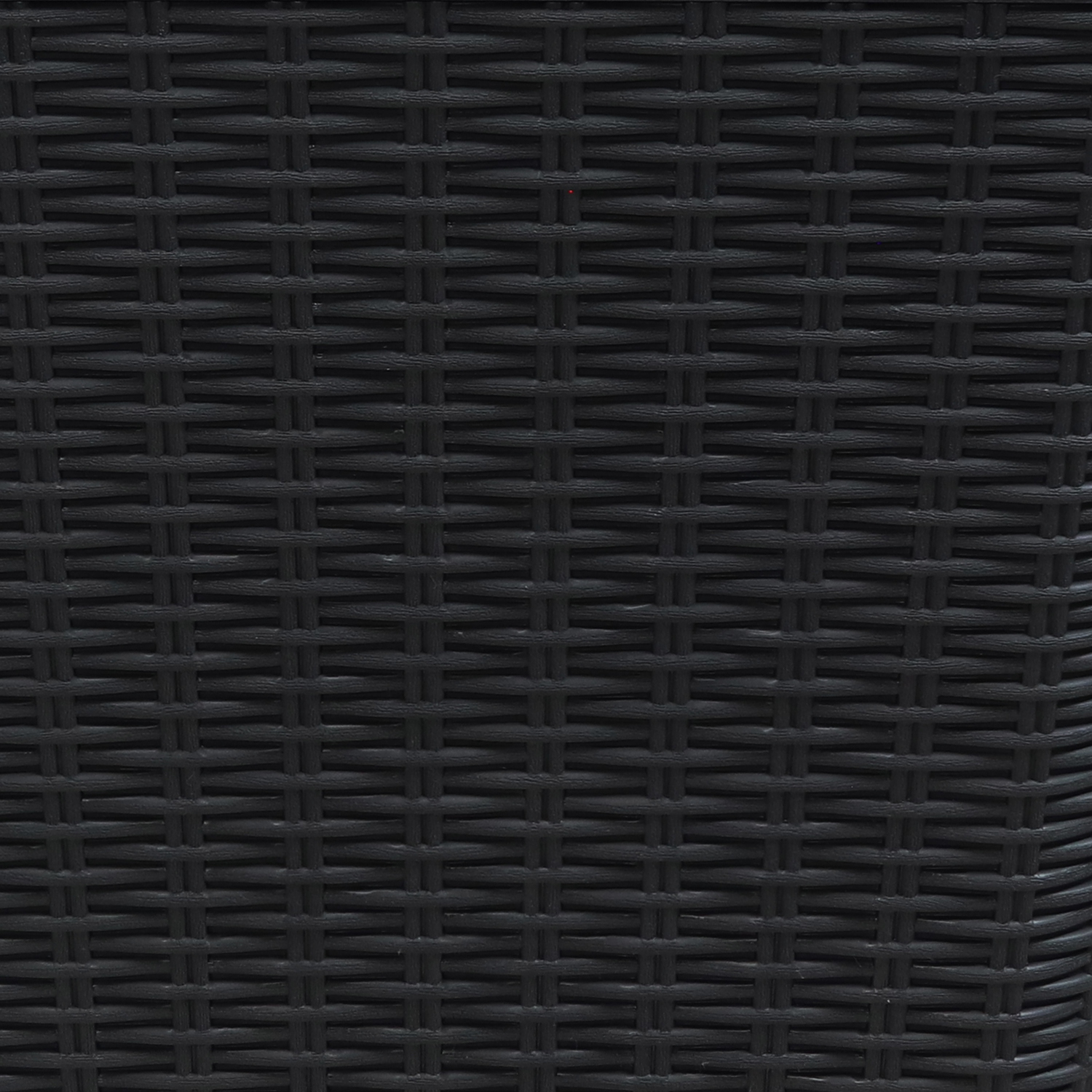 Sunnydaze 11.5 gal Faux Rattan Outdoor Storage Box - Phantom Gray