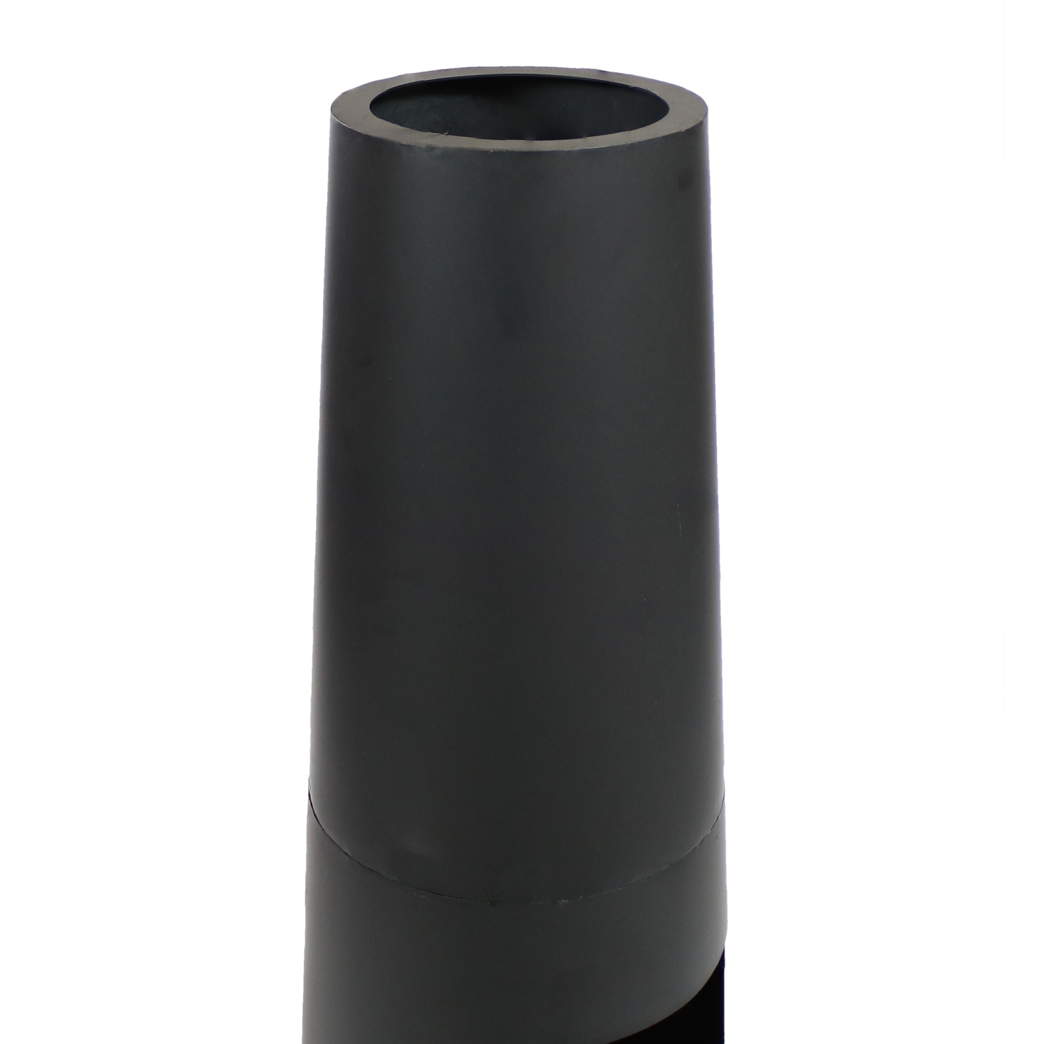 Sunnydaze Heavy-Duty Steel Chiminea Fire Pit with Log Storage - 49 in