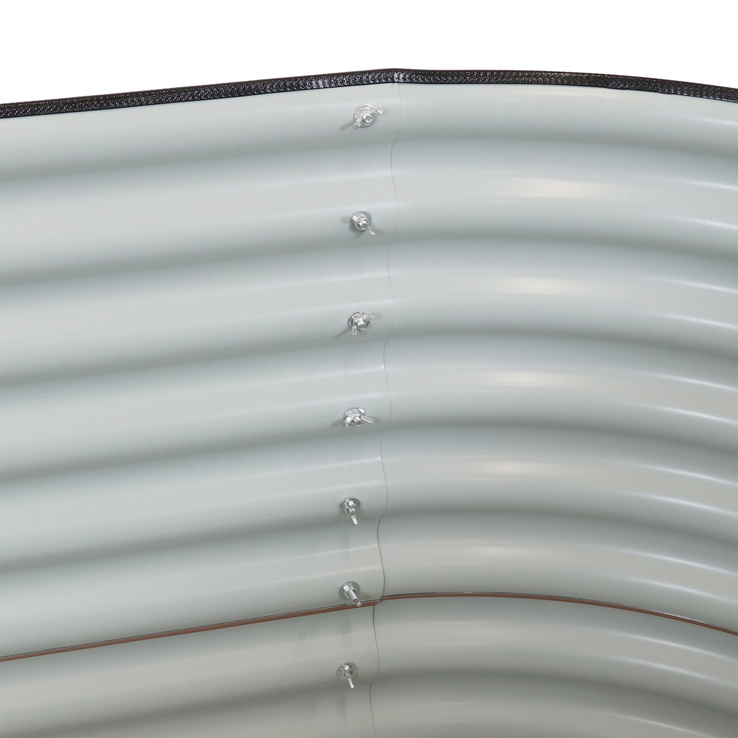 Sunnydaze Galvalume Steel Rectangle Raised Bed - Brown - 62.5 in x 32 in