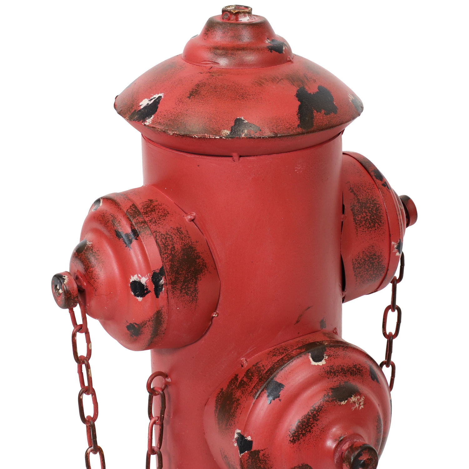 Sunnydaze Fire Hydrant Metal Outdoor Statue - 21.5 in