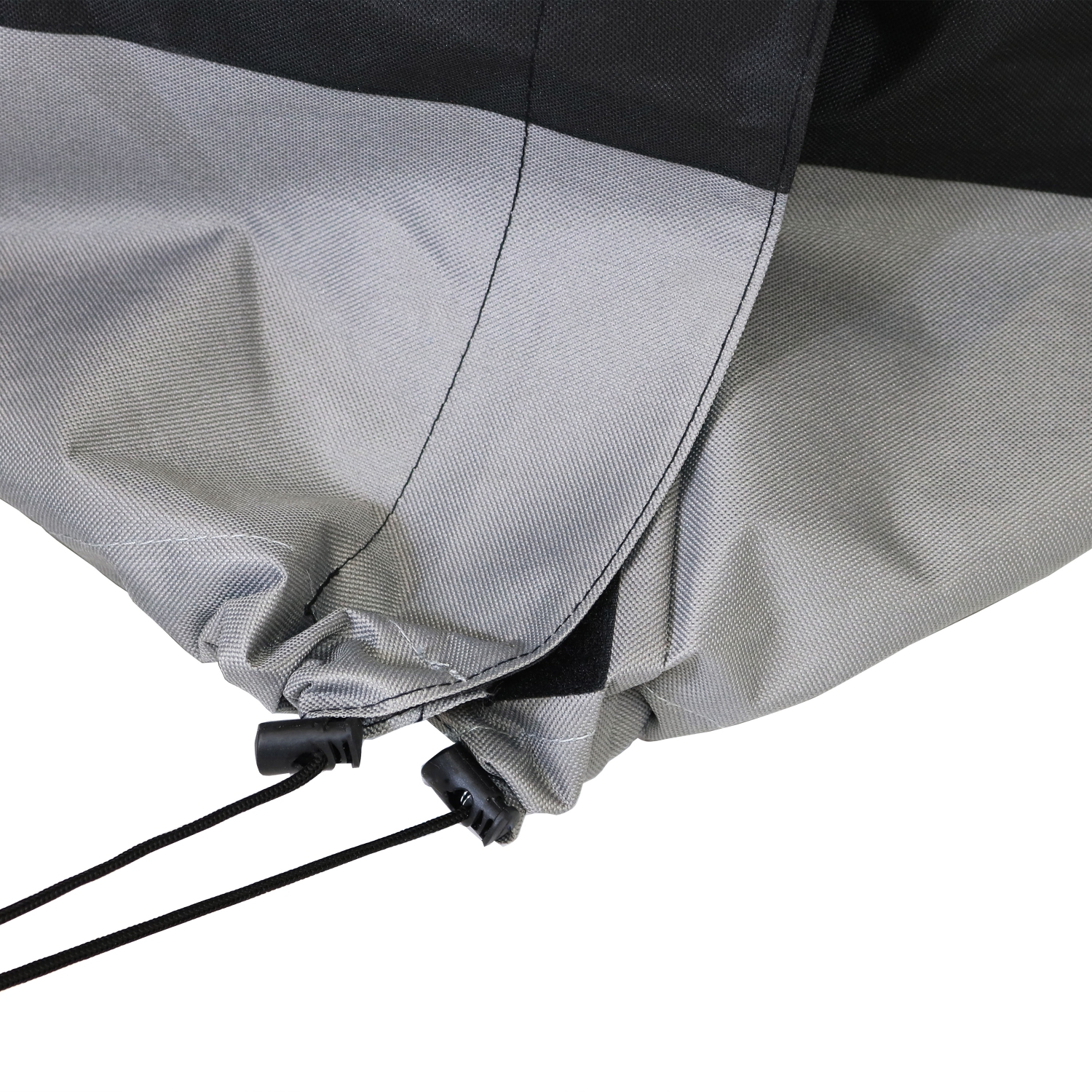 Sunnydaze 6 ft Heavy-Duty Polyester Firewood Log Rack Cover - Gray/Black