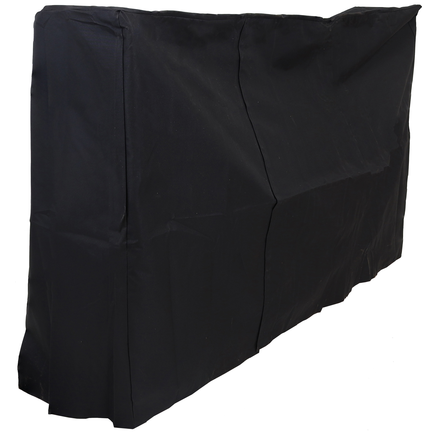 Sunnydaze 6 ft Heavy-Duty PVC Firewood Log Rack Cover - Black
