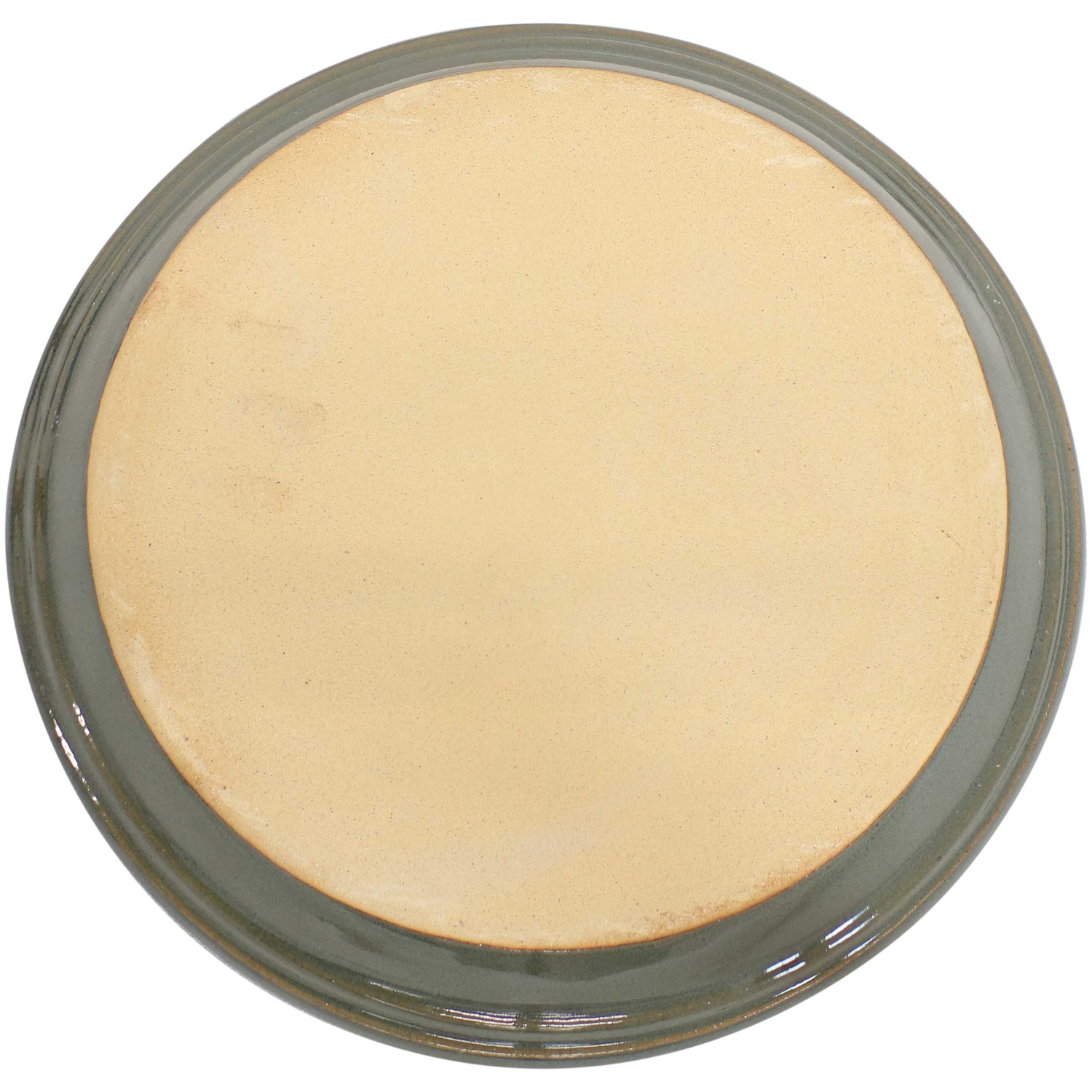 Sunnydaze 9 in Glazed Ceramic Flower Pot/Plant Saucer - Gray - Set of 4