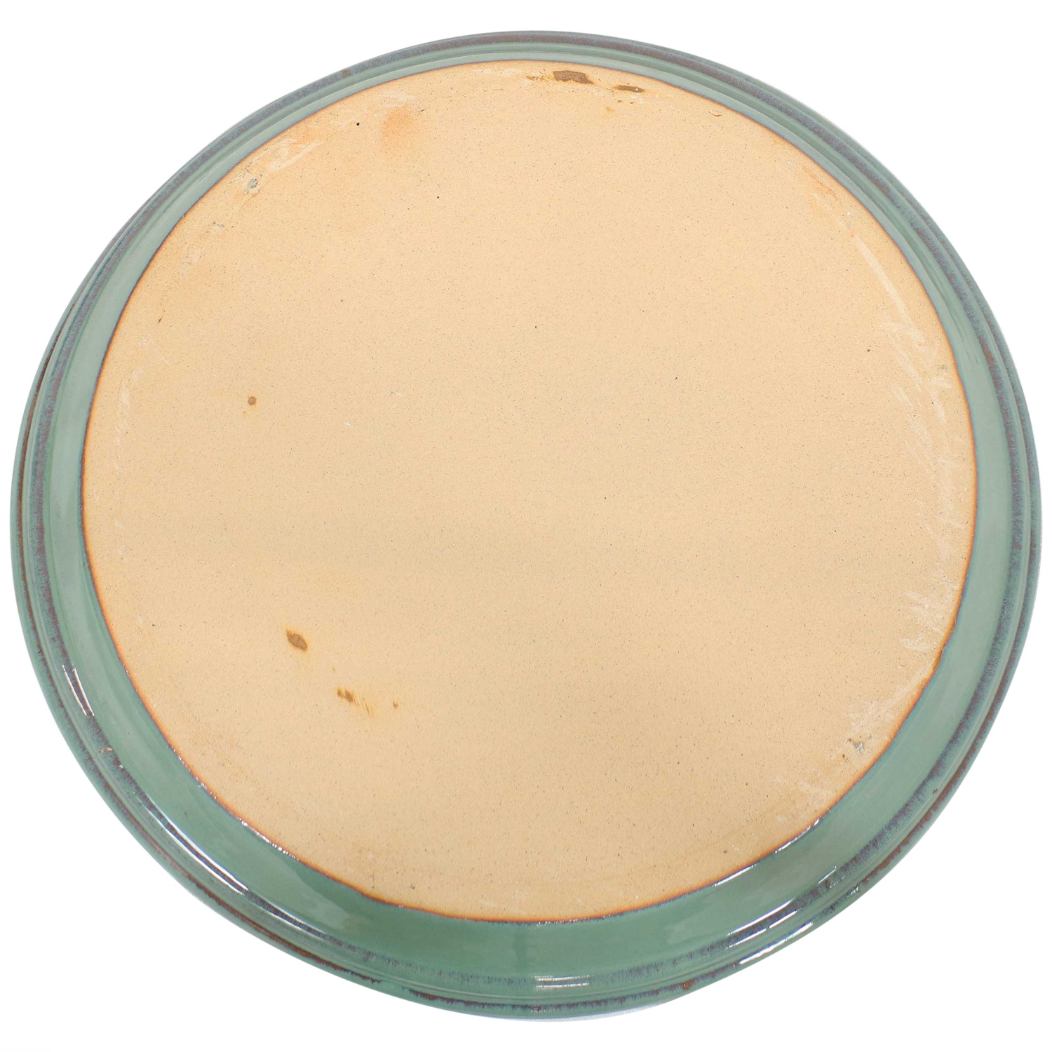 Sunnydaze 12 in Glazed Ceramic Flower Pot/Plant Saucer - Seafoam - Set of 2