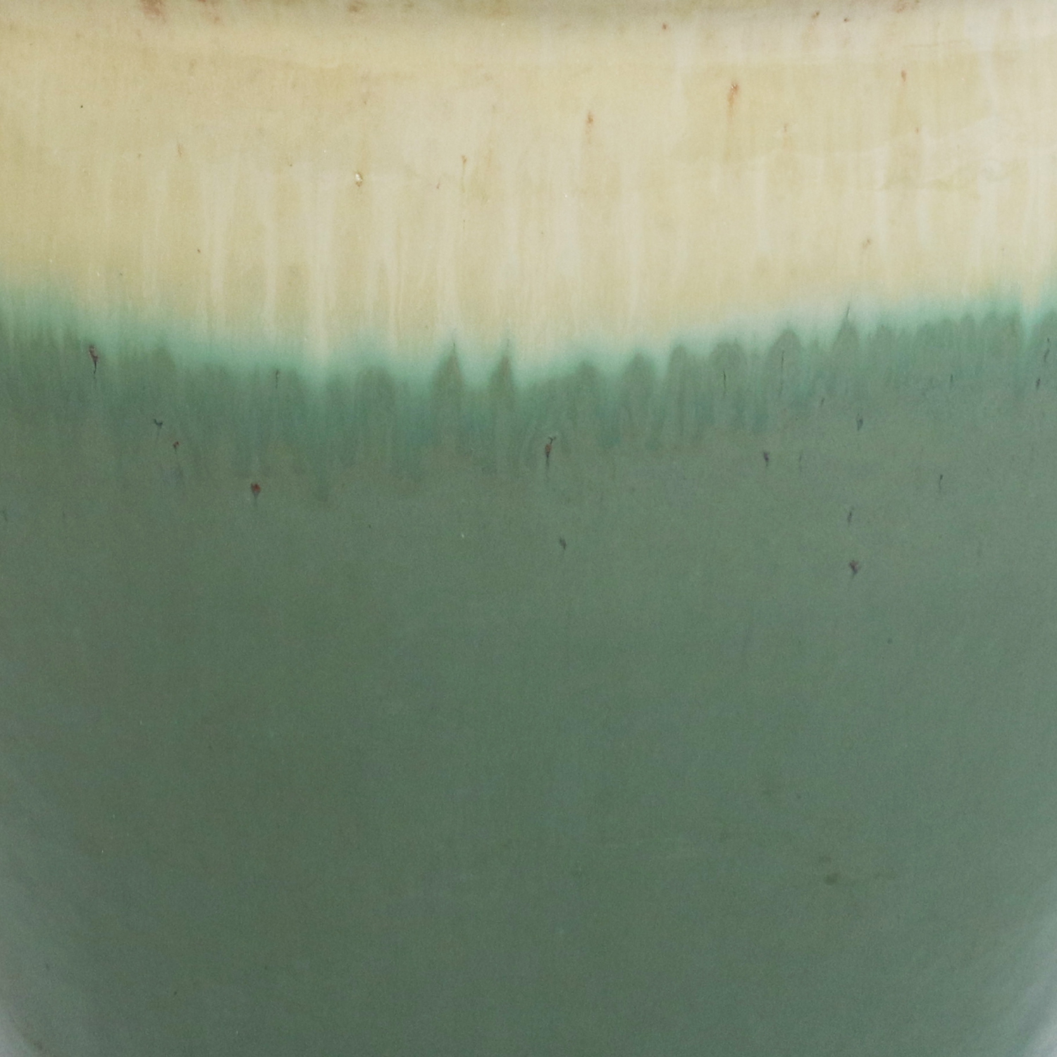 Sunnydaze 15 in Chalet High-Fired Glazed Ceramic Planter - Seafoam