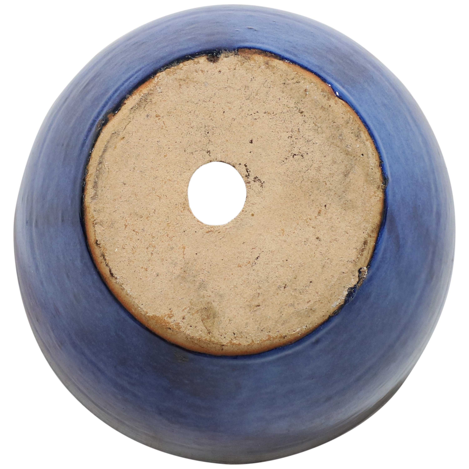 Sunnydaze 8 in Resort Glazed Ceramic Planter - Imperial Blue - Set of 2