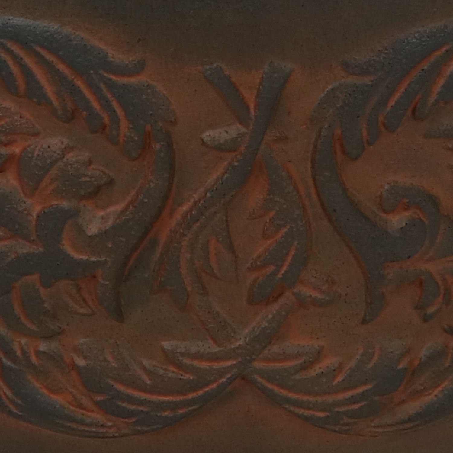 Sunnydaze 16 in Arabella Dual-Wall Polyresin Planter - Rust - Set of 4