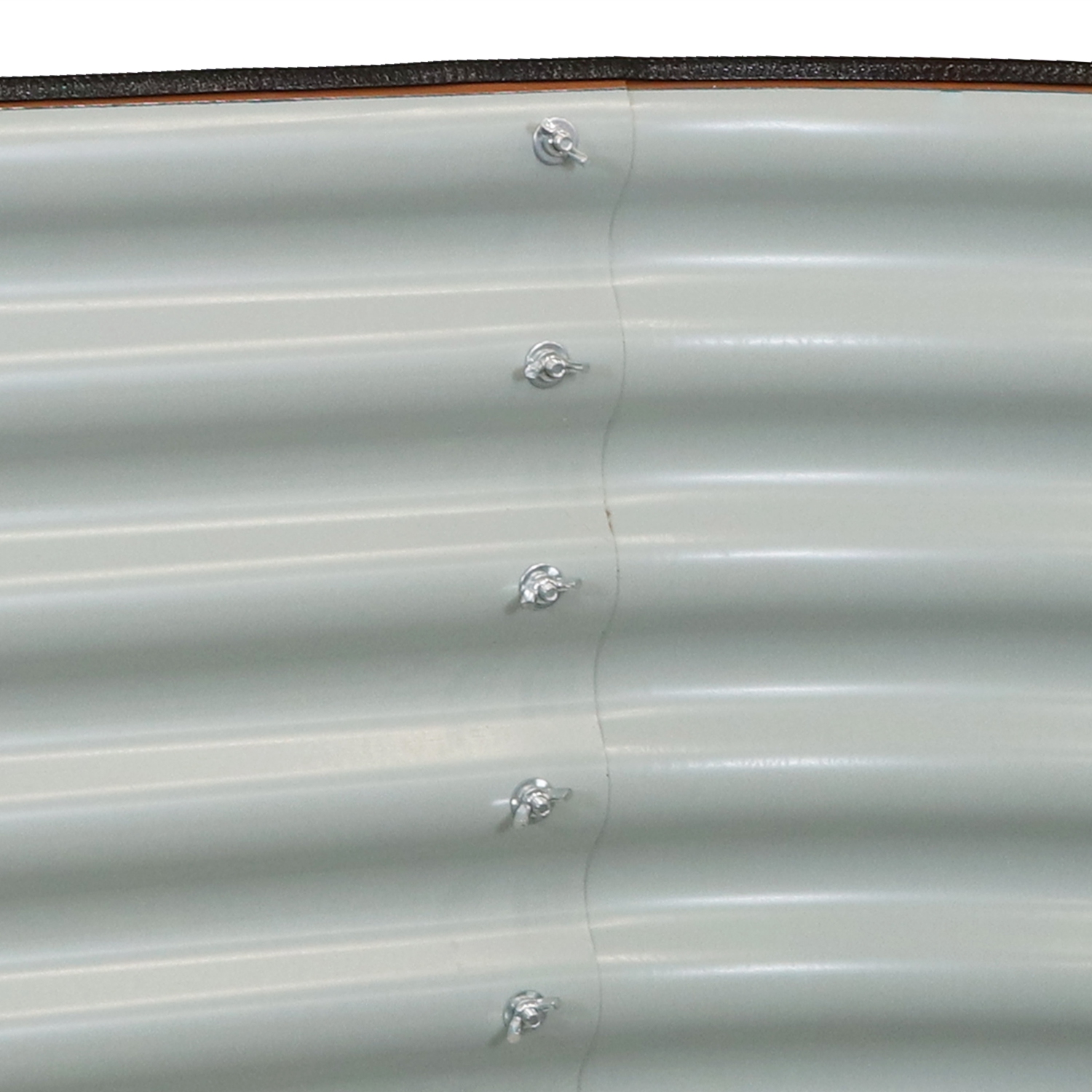 Sunnydaze Galvalume Steel Oval Raised Garden Bed - Brown - 79 in x 32 in