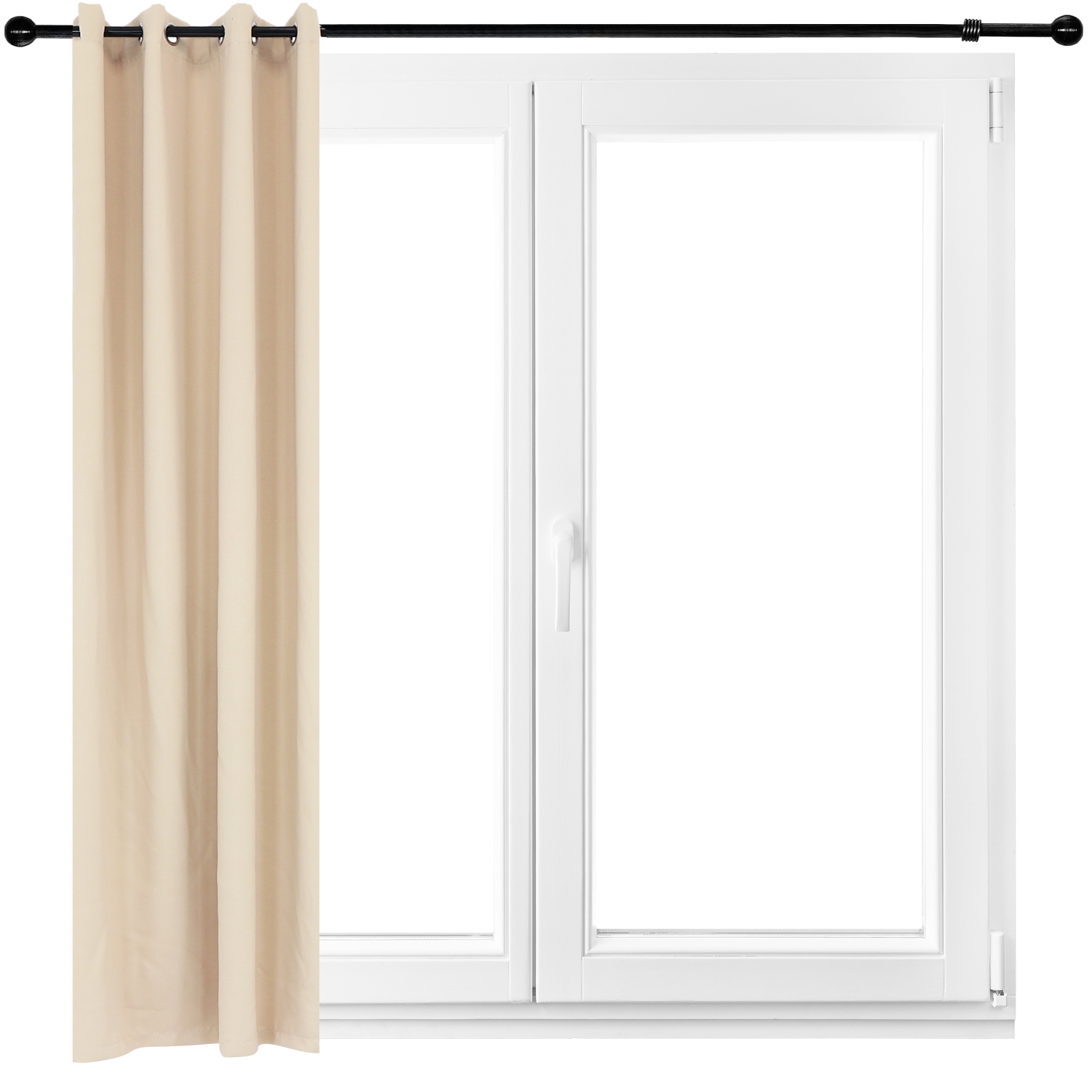 Sunnydaze Room Darkening Curtain Panel - Beige - 52 in x 120 in