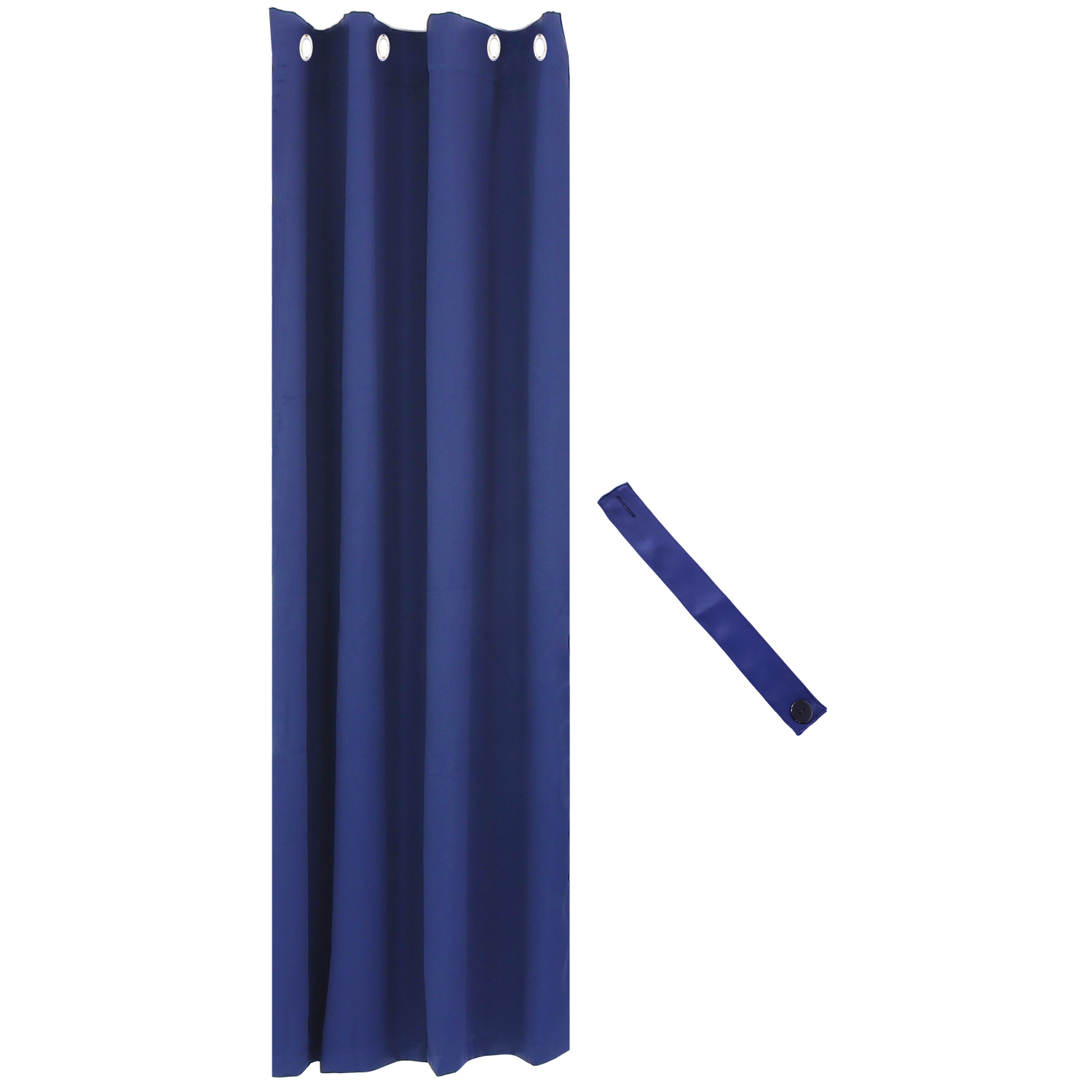 Sunnydaze Outdoor Blackout Curtain Panel - Blue - 52 in x 84 in