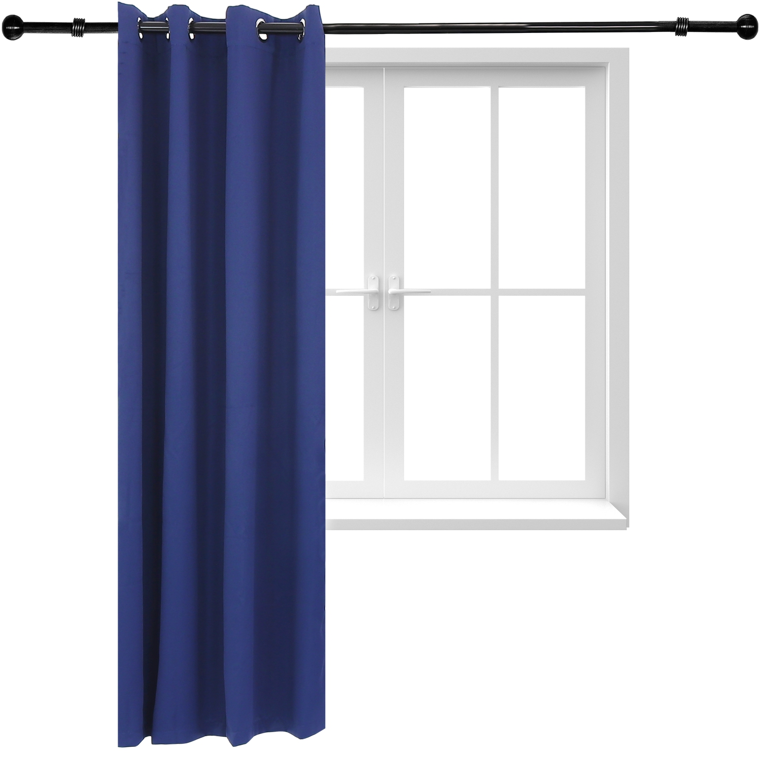 Sunnydaze Outdoor Blackout Curtain Panel - Blue - 52 in x 84 in