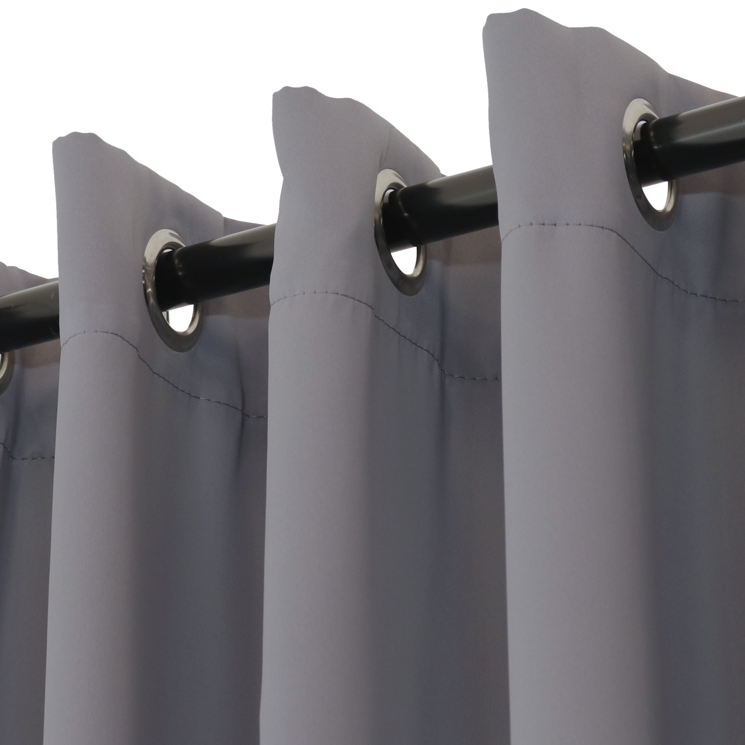 Panneau de rideau d'extérieur Sunnydaze, gris, 52 x 84 po