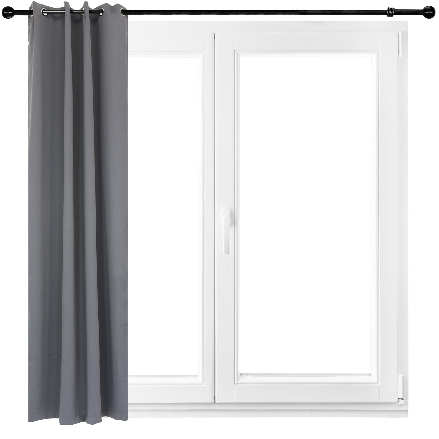 Sunnydaze Outdoor Blackout Curtain Panel - Gray - 52 in x 120 in