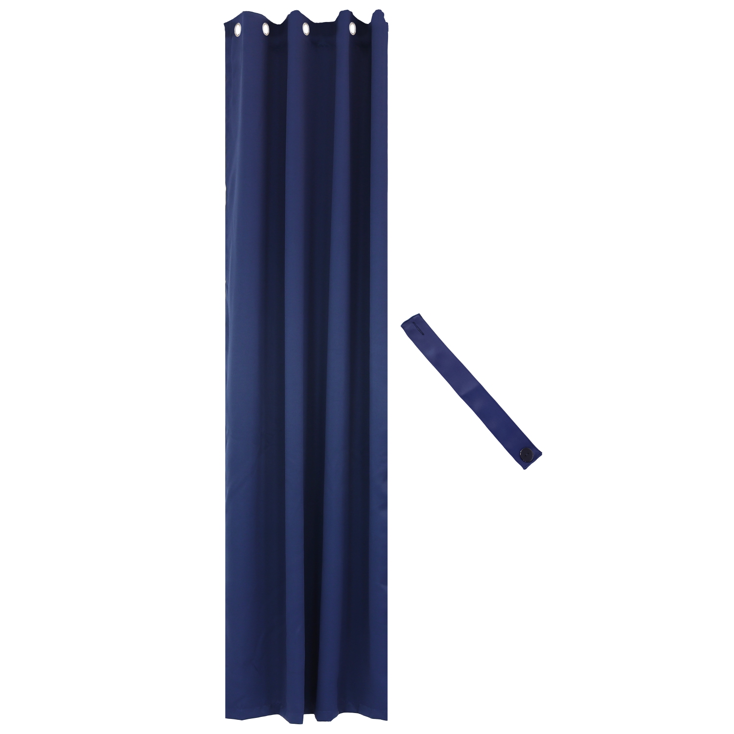 Panneau de rideau d'extérieur Sunnydaze, bleu, 52 x 120 po