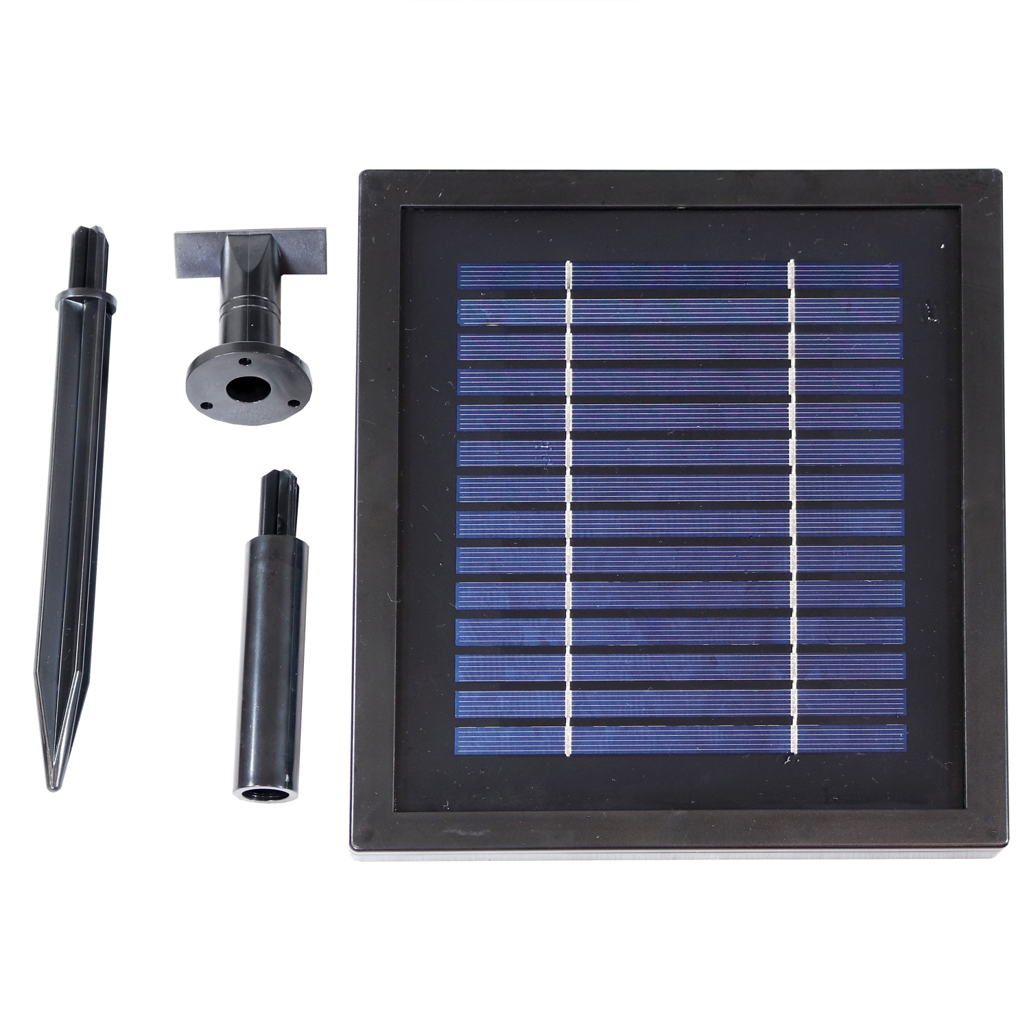 Sunnydaze Resin Outdoor 2-Tier Solar Water Fountain with Battery - Earth