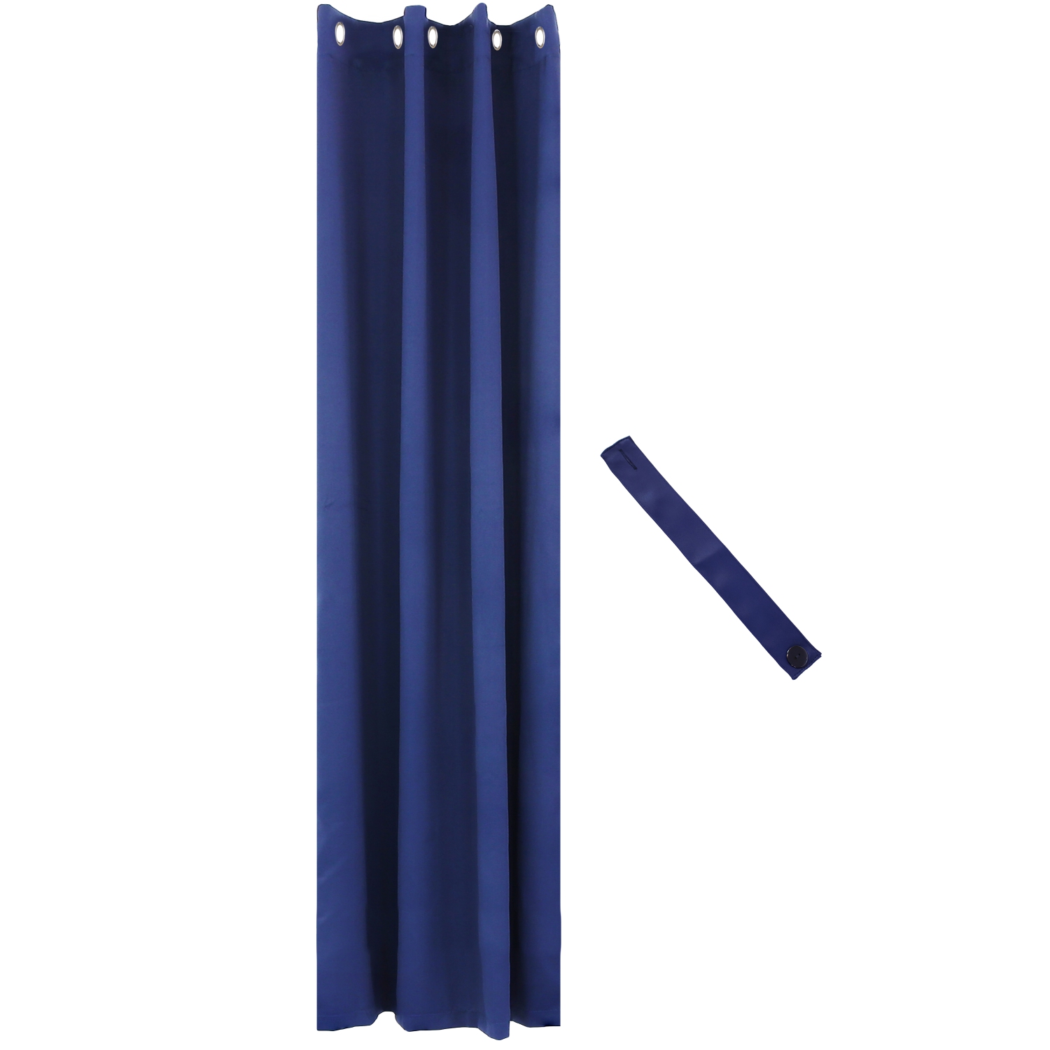 Sunnydaze Outdoor Blackout Curtain Panel - Blue - 52 in x 96 in